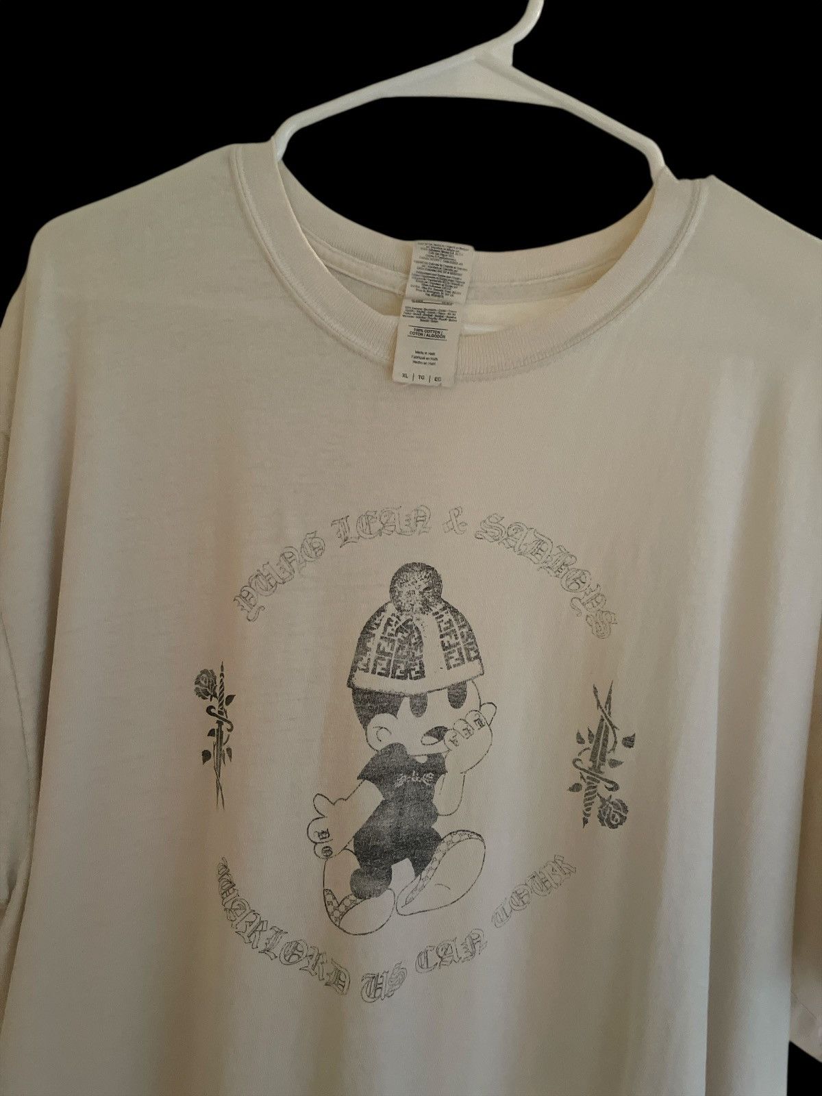 Yung Lean Yung Lean Warlord Tour White Tee Size US XL / EU 56 / 4 - 3 Thumbnail