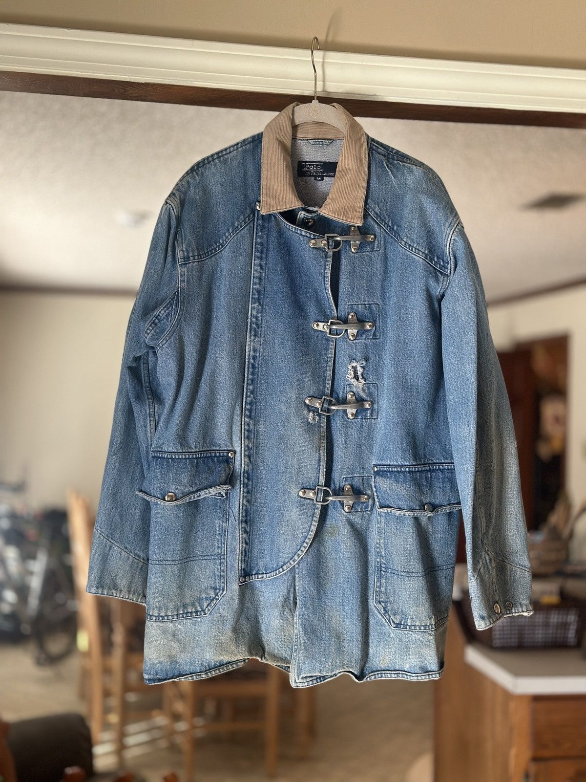 image of Polo Ralph Lauren Vintage 70’S Ralph Laurent Fireman’S Jacket in Blue, Men's (Size Medium)
