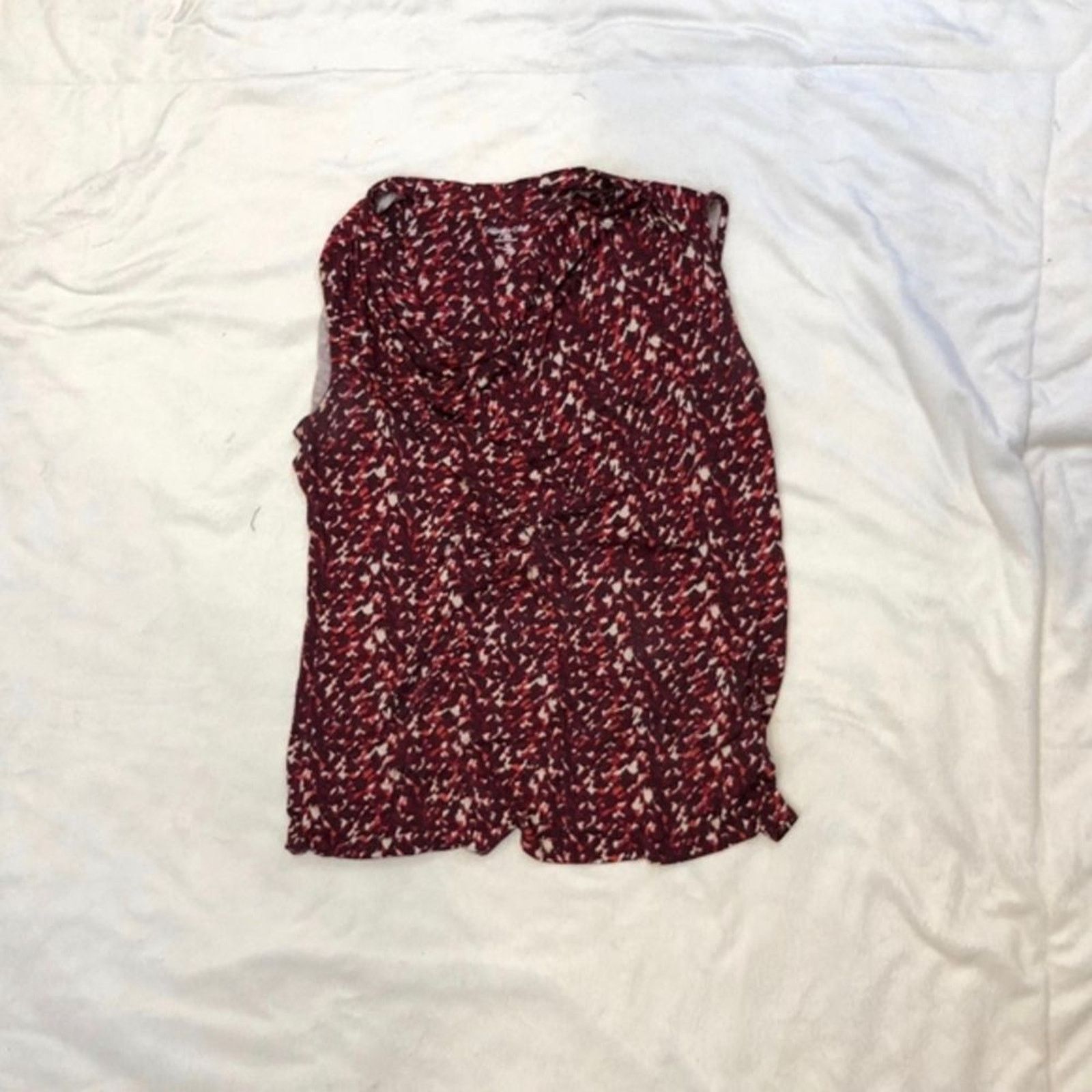 Coldwater Creek Coldwater Creek Red and Pink Abstract Print Tank Top | Sz M Size M / US 6-8 / IT 42-44 - 2 Thumbnail
