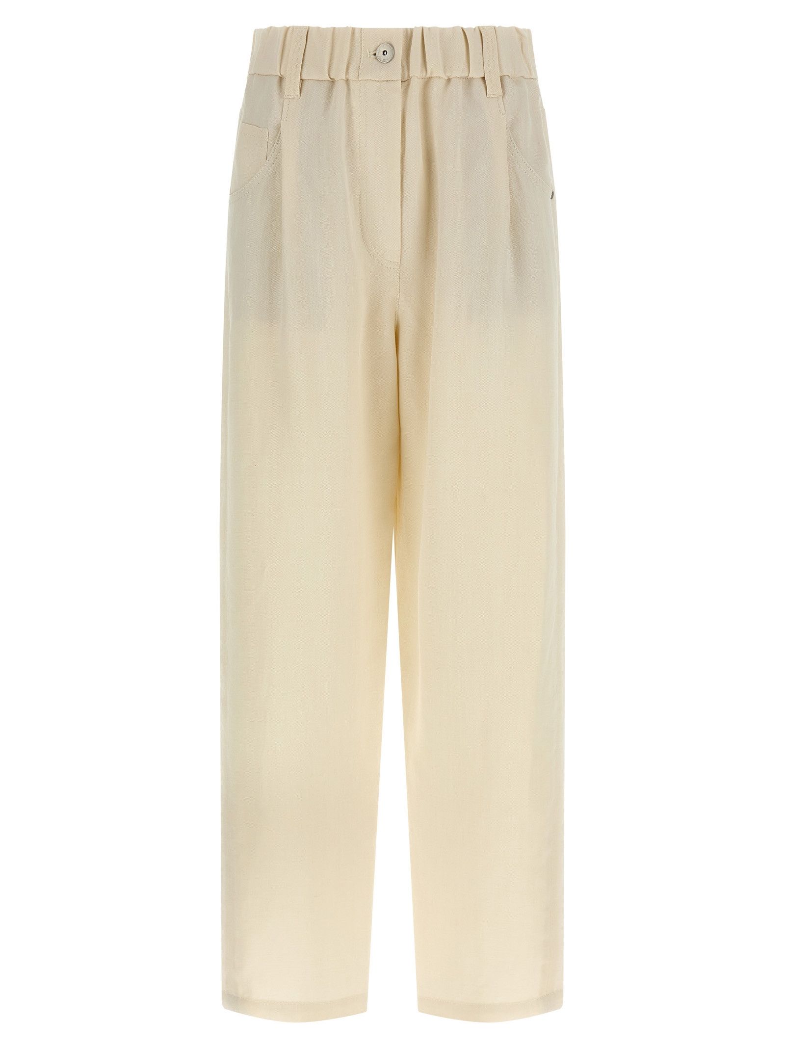 Brunello Cucinelli Linen Trousers Size 28" / US 6 / IT 42 - 1 Thumbnail