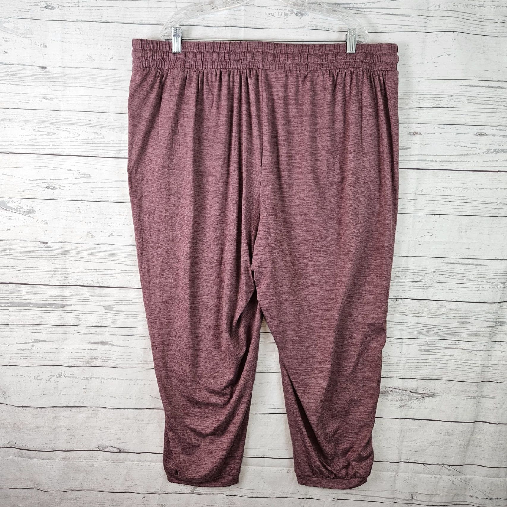 Torrid Torrid Womens Jogger Pants Activewear Size 3X Pink Rose Relaxed Pockets High Rise Drawstring Size 40" / US 18 - 3 Thumbnail