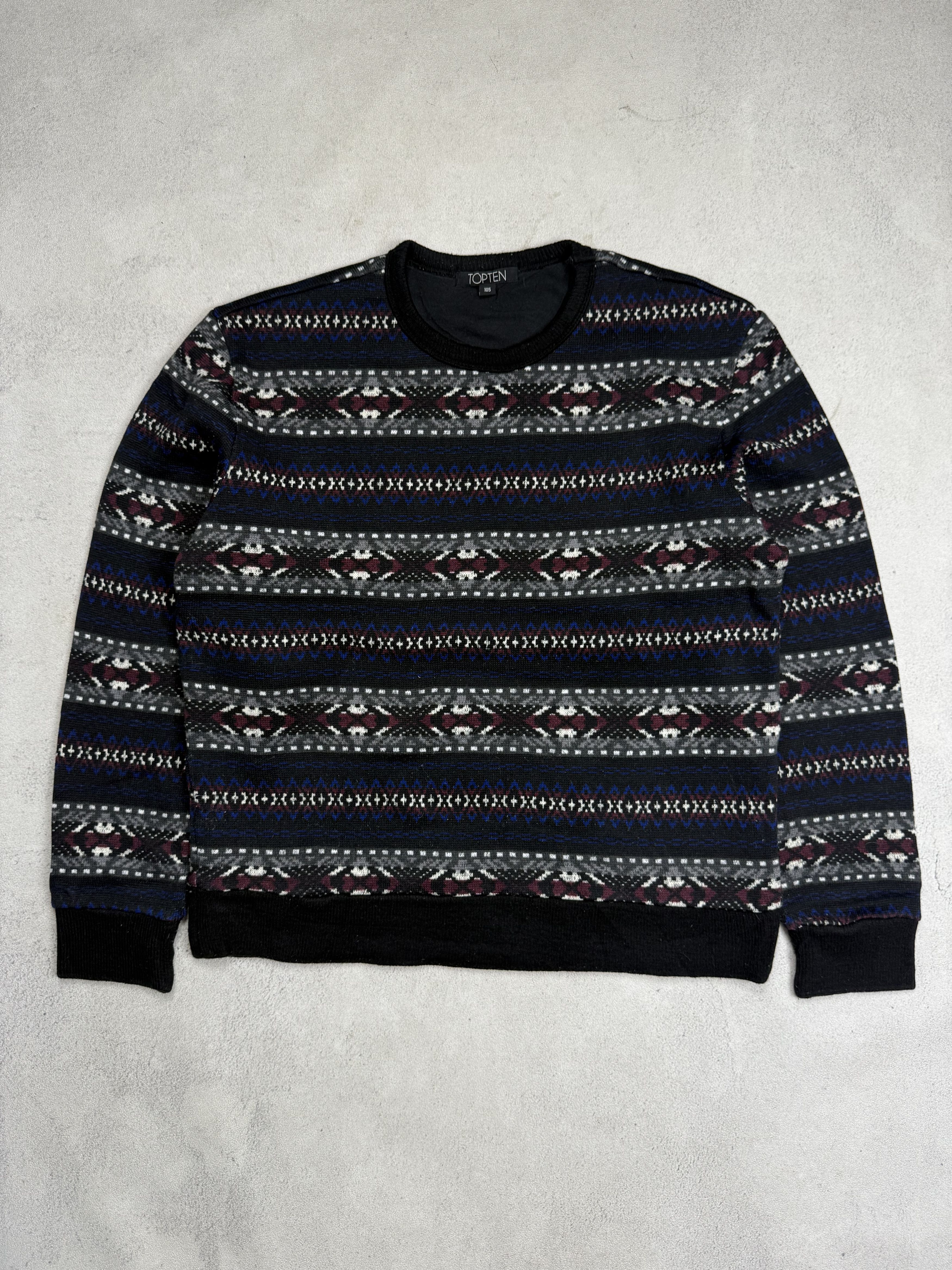 Japanese Brand Navajo Nordic Knit Sweater Cardigan Size US M / EU 48-50 / 2 - 1 Thumbnail