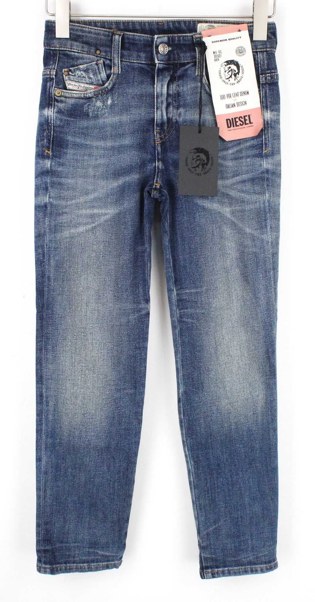 Diesel D-RIFTY 0890Y W23/L30 Blue Distressed Jeans 69766 Size 23" - 1 Thumbnail