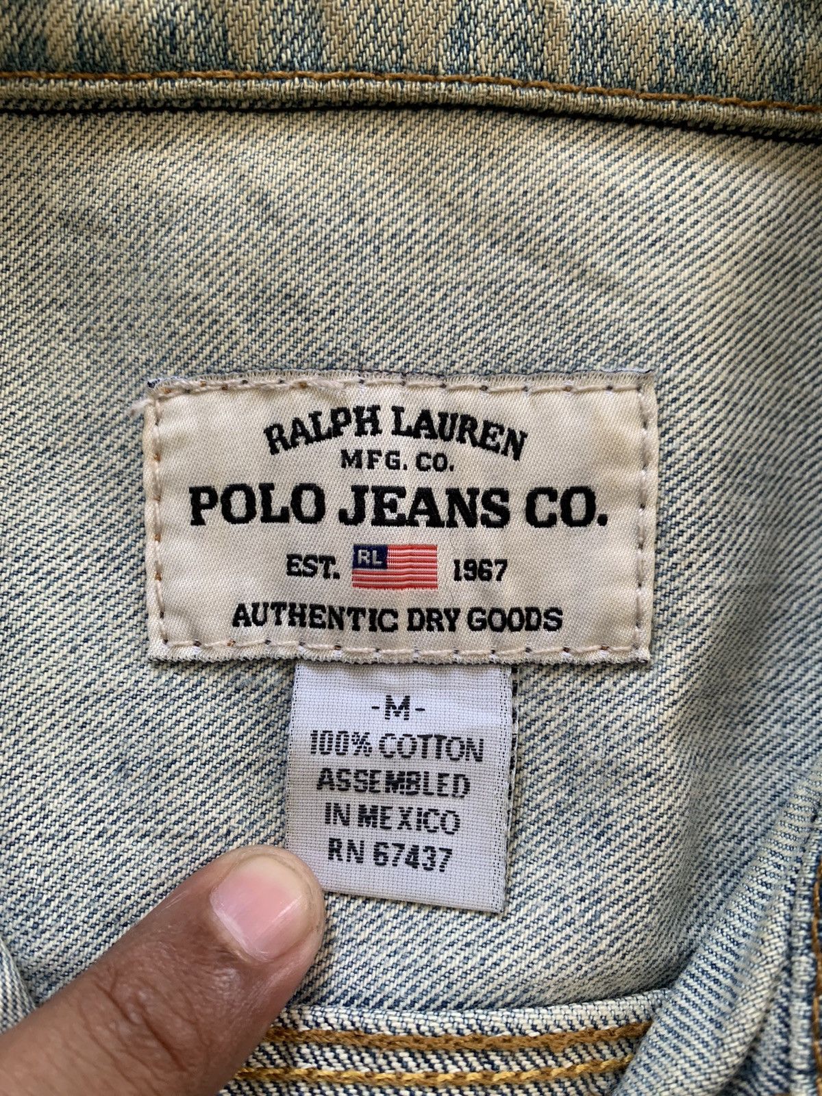 Polo Ralph Lauren Ralph Lauren Polo Jeans Co Distress Denim Jacket Size M / US 6-8 / IT 42-44 - 19 Thumbnail