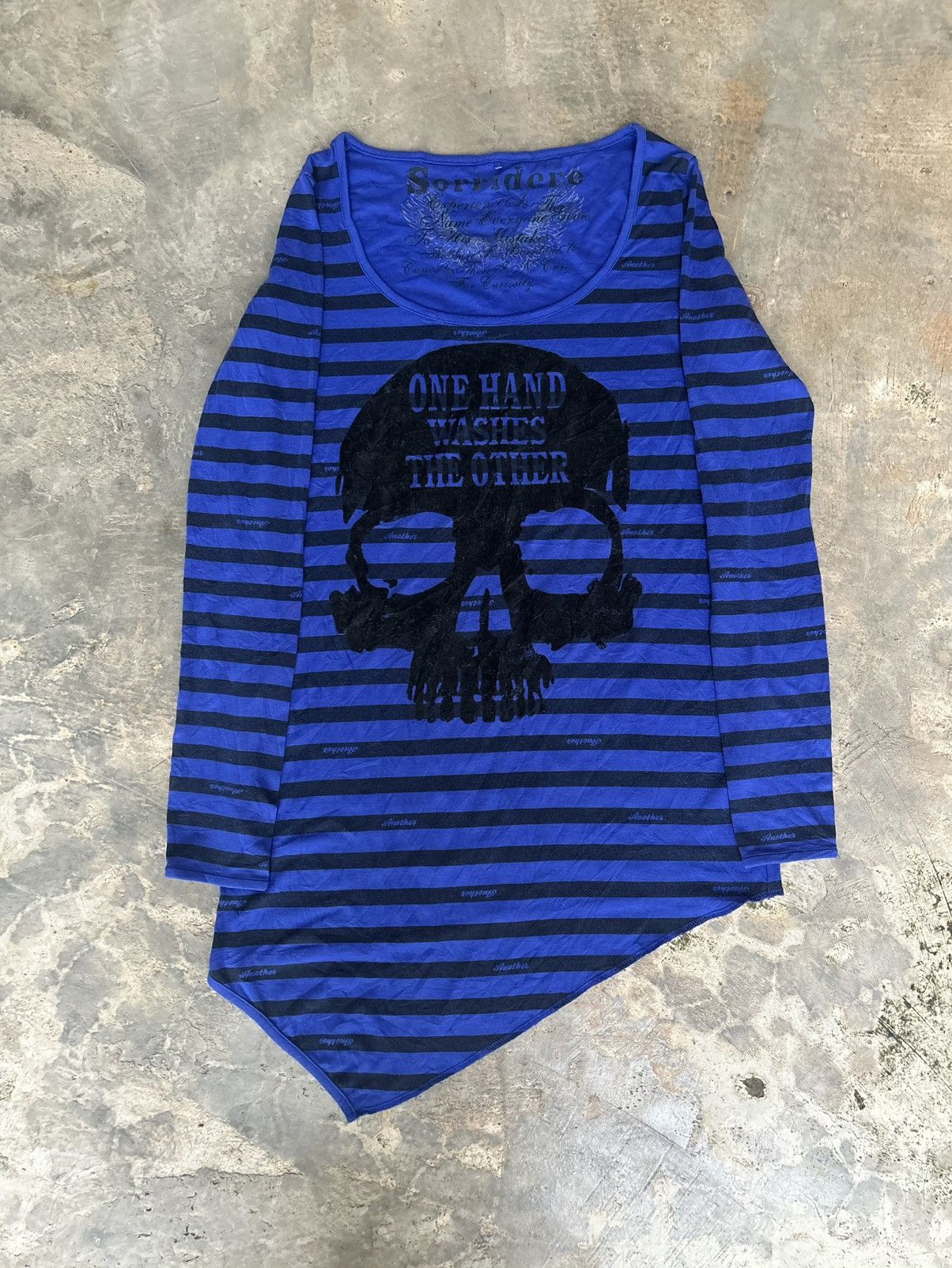 Hysteric Glamour × If Six Was Nine × Japanese Brand Y2k Sorridere Stripe Skull Ifsixwasnine Punk Style Longsleve Size ONE SIZE - 1 Thumbnail