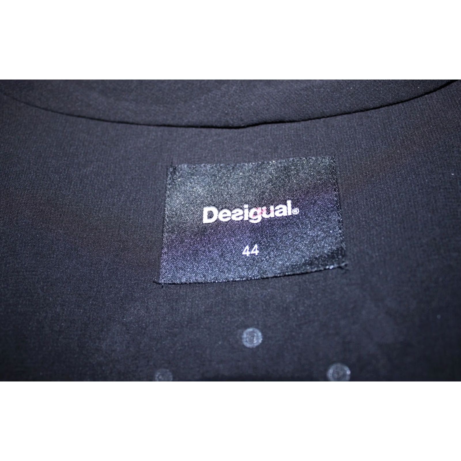 Desigual Desigual Womens Black Cardigan Jumper Size 44 V-Neck Knit Wrap Jacket Womens 44 Black Size ONE SIZE - 6 Thumbnail