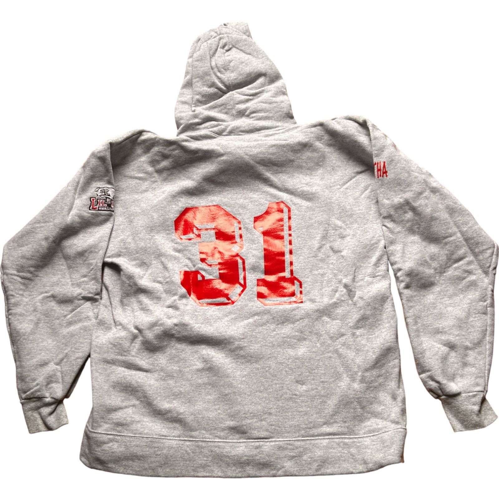 Hanes Spirit Club Soccer Gray Hoodie Sweatshirt #31 Adult M 38-40 Size M / US 6-8 / IT 42-44 - 2 Thumbnail