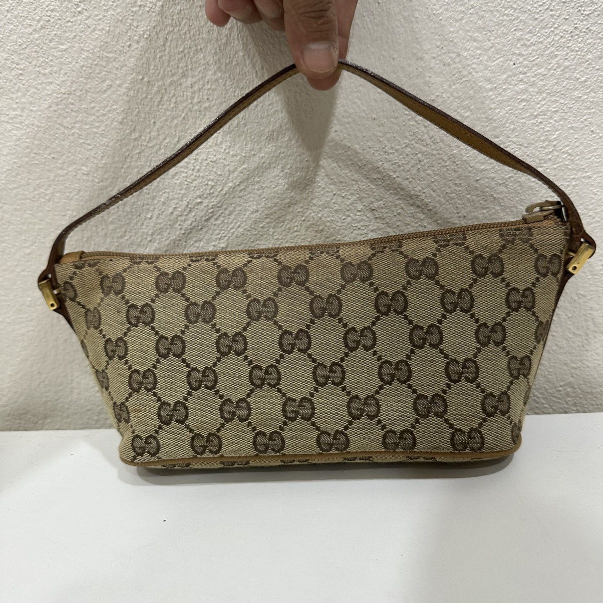 Gucci GUCCI BOAT GG CANVAS POCHETTE BAG 9 Size ONE SIZE - 3 Thumbnail