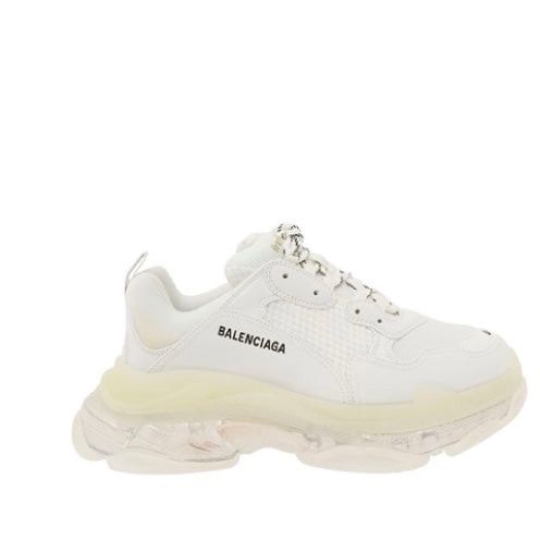 image of Balenciaga Tripe S Clear Sole Sneakers Size 44 in White, Men's