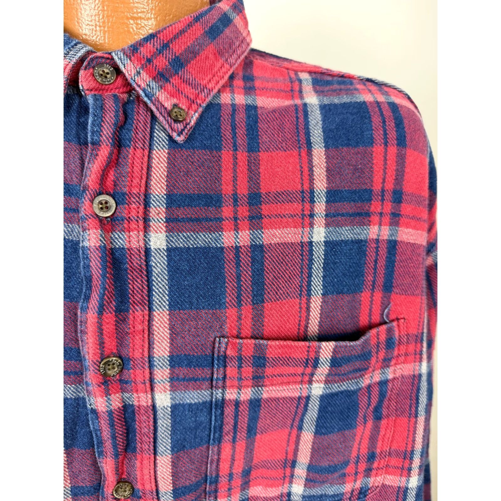 Vintage VINTAGE LL Bean Shirt XXL Indigo Plaid Heavyweight Cotton 90s Button-Up Men's 2XL Grunge Outdoor Casual Workwear Size US XXL / EU 58 / 5 - 7 Thumbnail