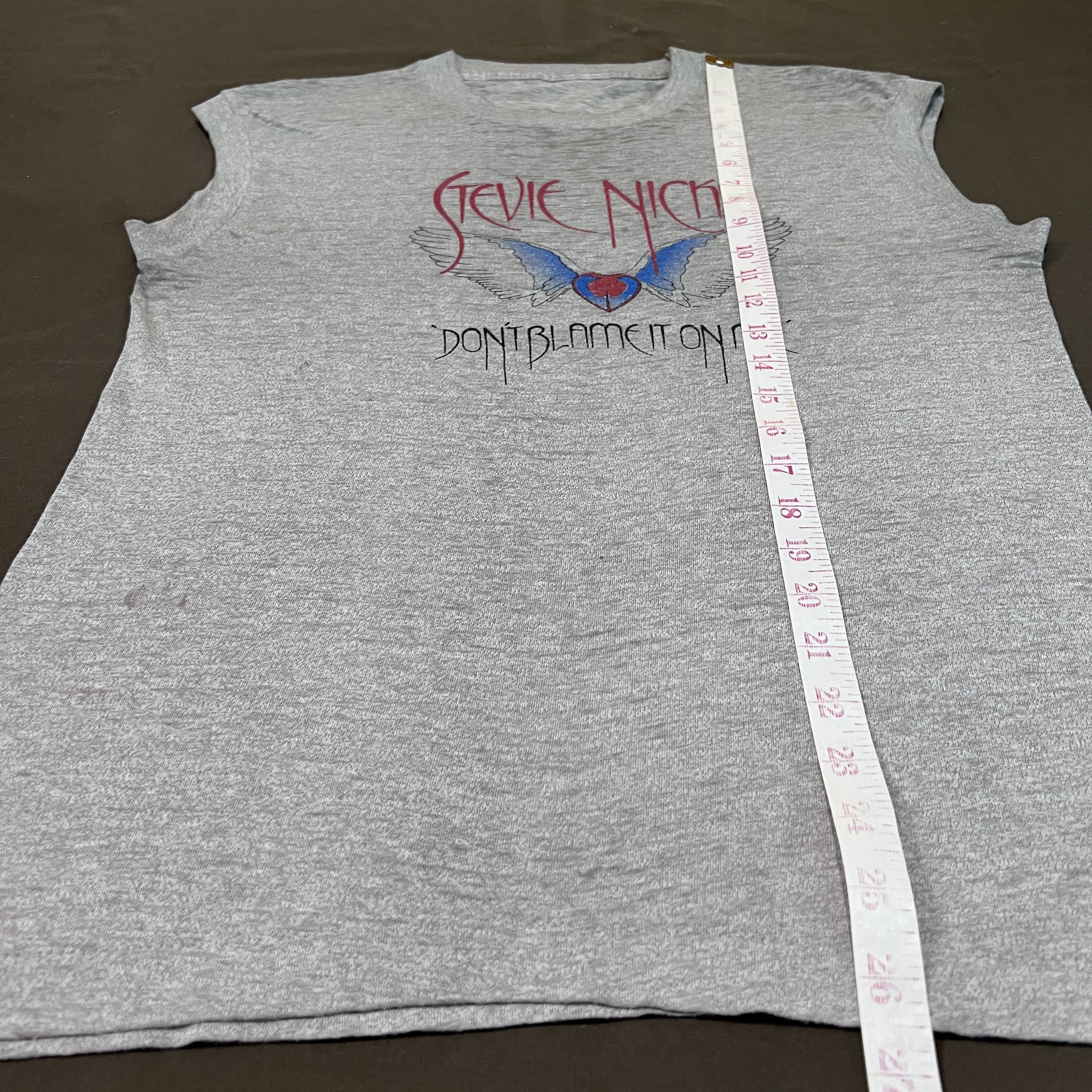 Band Tees × Vintage Vintage 80s Stevie Nicks DON'T BLAME IT ON ME Tour Tee Faded Size US M / EU 48-50 / 2 - 13 Thumbnail