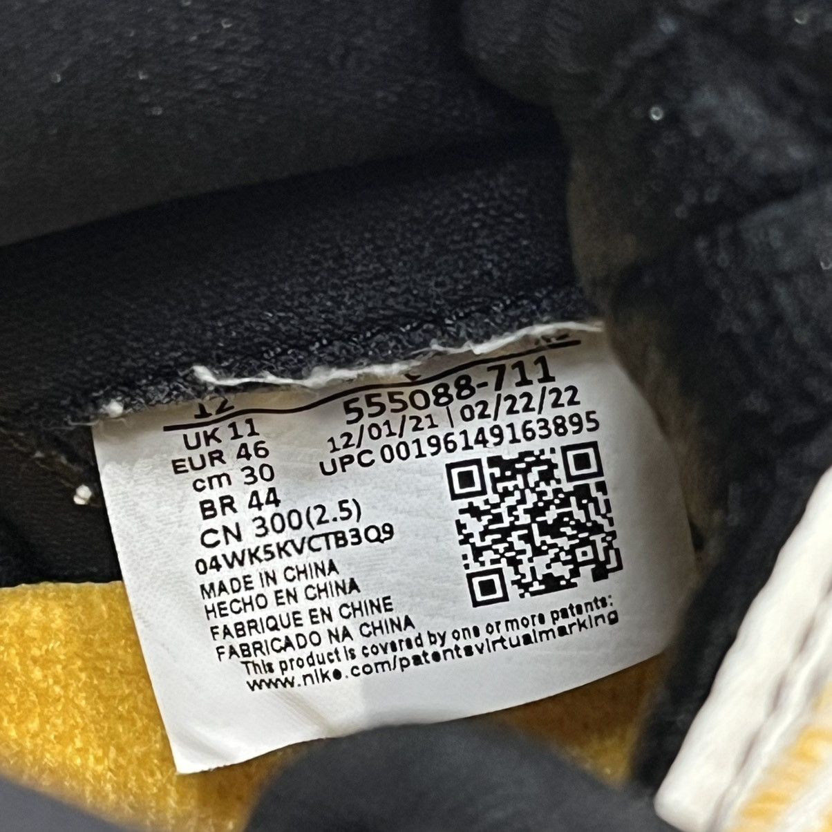 Nike Air Jordan 1 Retro High OG Taxi Size US 12 / EU 45 - 11 Thumbnail
