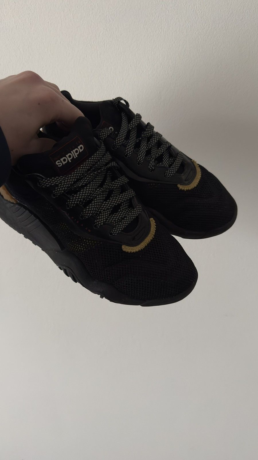 image of Adidas Alexander Wang X Turnout Trainer Shoes in Black, Men's (Size 6)
