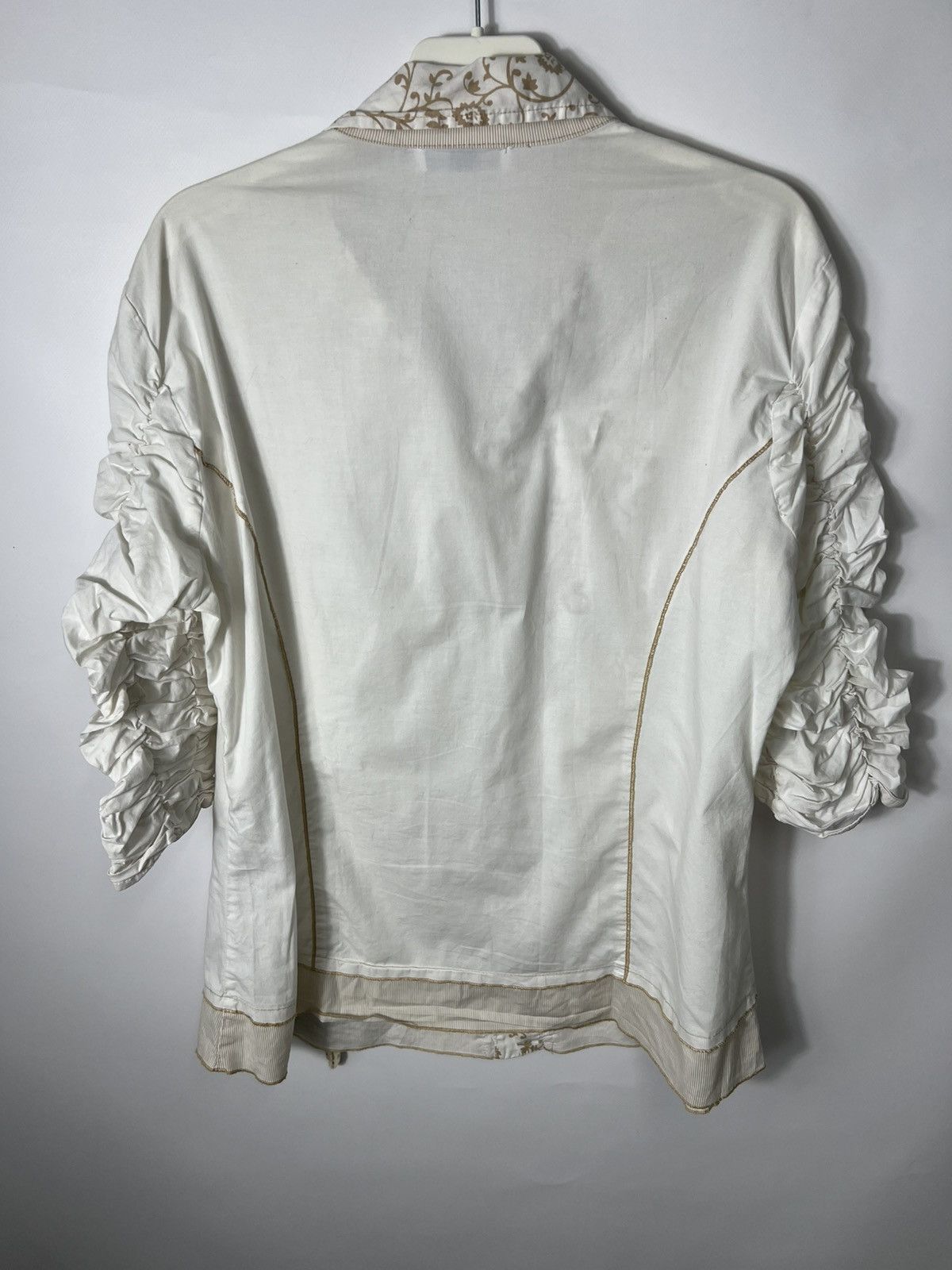 Elisa Cavaletti Vintage luxury Elisa Cavaletti Blouse with ruffled sleeves Size XXL / US 16-18 / IT 52-54 - 12 Thumbnail