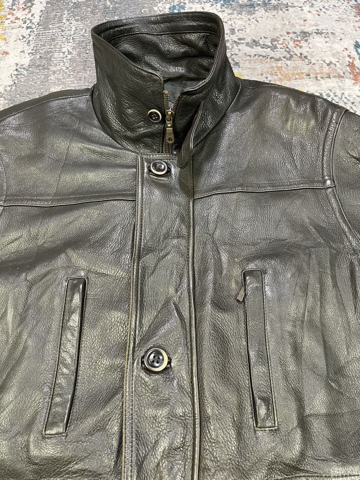 Vintage Vtg Wind Armor Deerskin Leather Coat Jacket Size US M / EU 48-50 / 2 - 2 Thumbnail