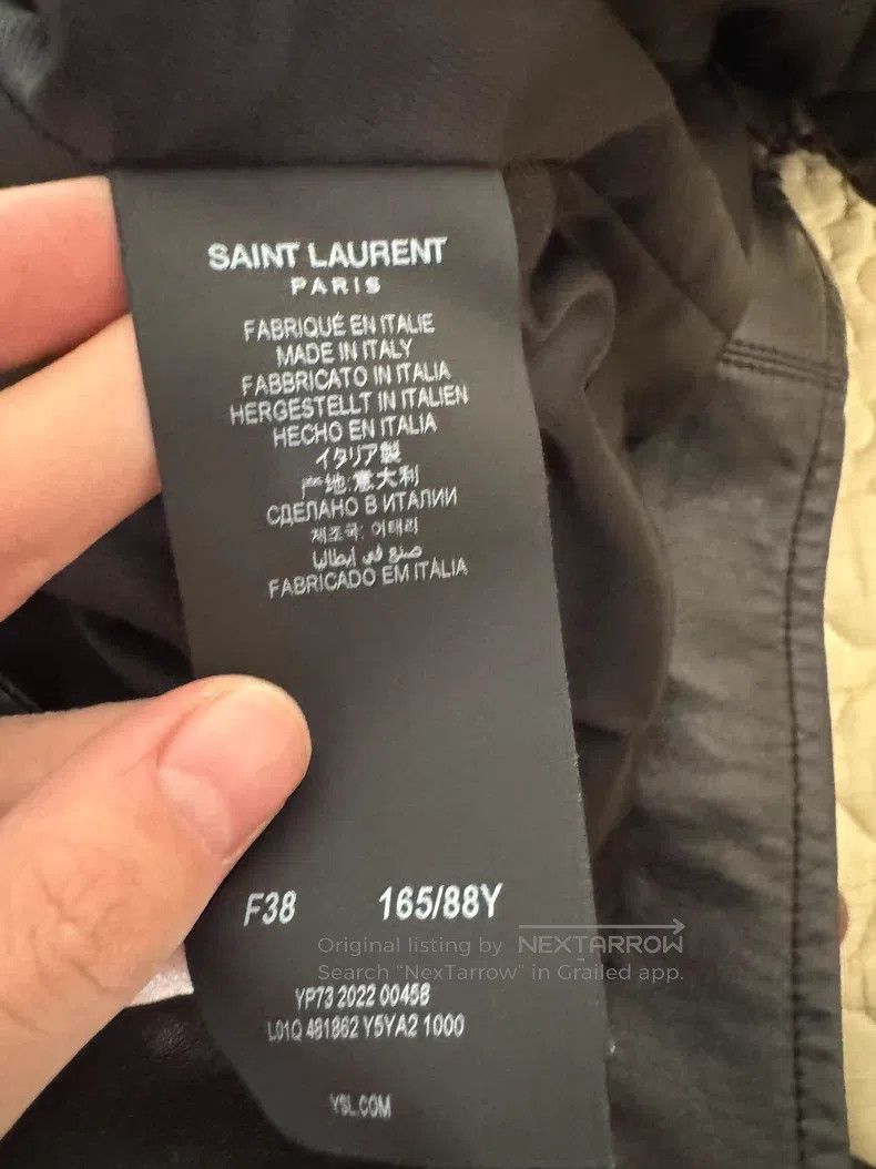 Saint Laurent Paris Saint Laurent Paris Biker Zip Sheep Leather Jacket Size XS / US 0-2 / IT 36-38 - 4 Thumbnail