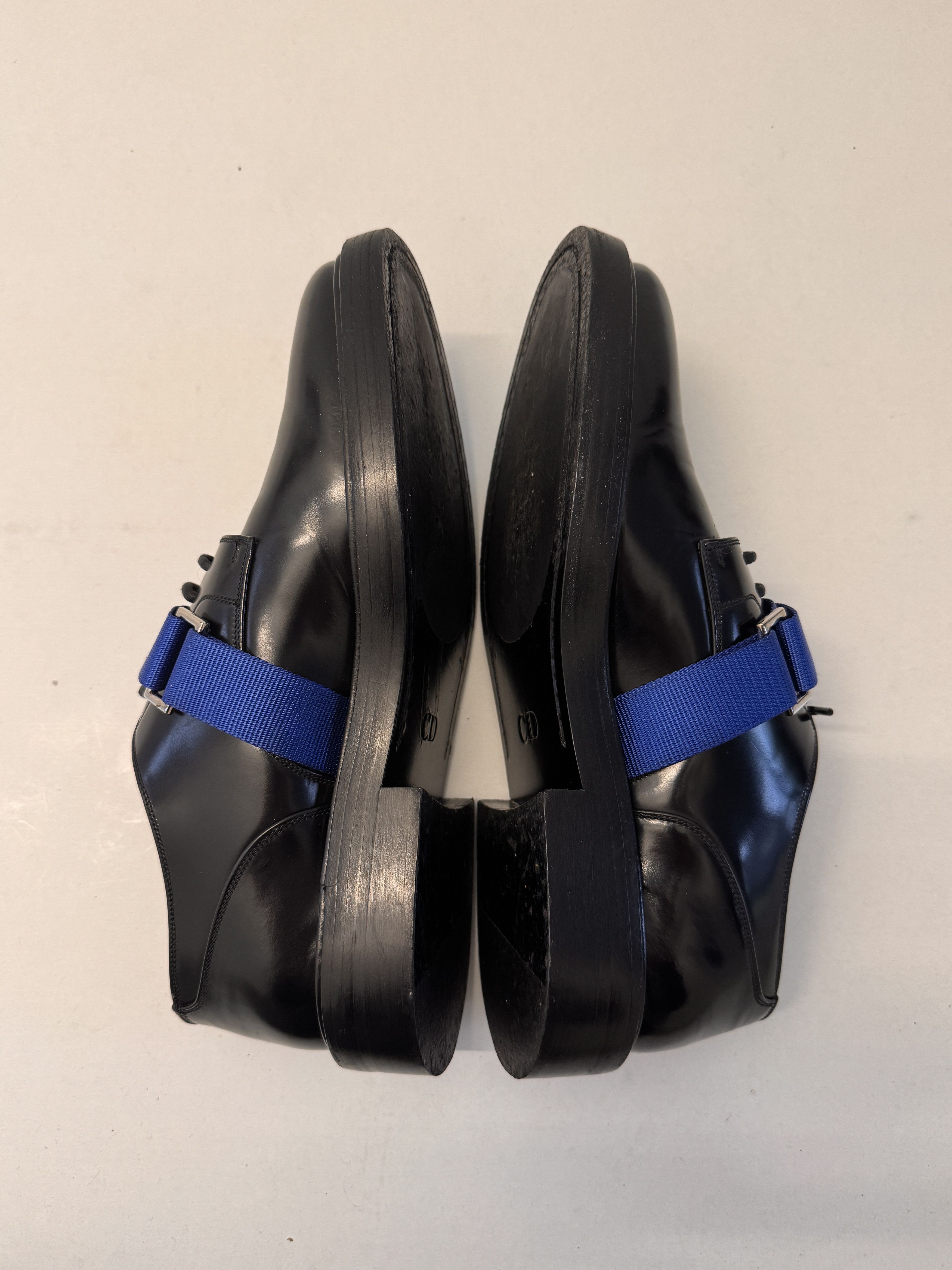 Dior DIOR HOMME H965 Derby Black Shoes with Blue belting EU39 Size US 6 / EU 39 - 14 Thumbnail