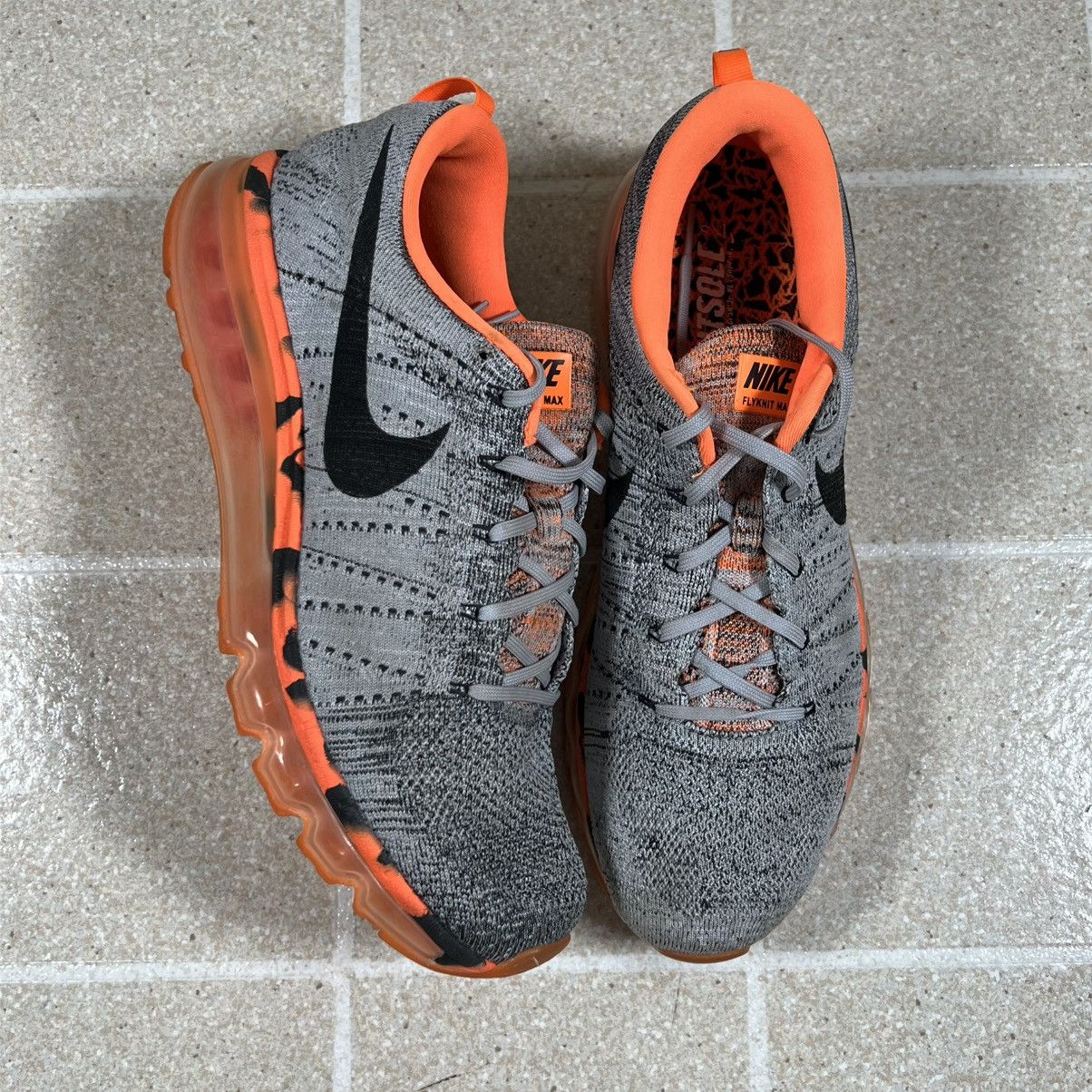 Nike NIKE Air Max PREMIUM 2015 Mens Size 10 Wolf Gray/Orange Size US 10 / EU 43 - 1 Thumbnail