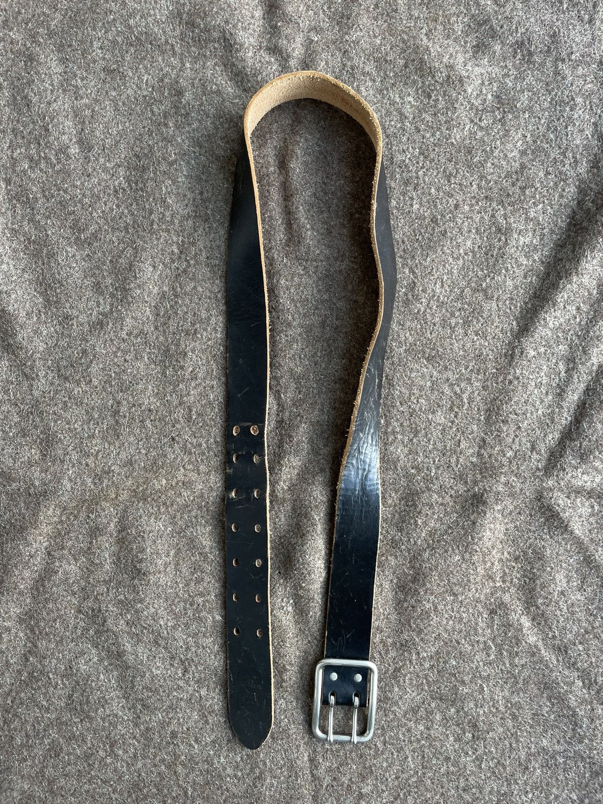 Caterpillar × Genuine Leather CAT Leather Belt Size ONE SIZE - 2 Thumbnail
