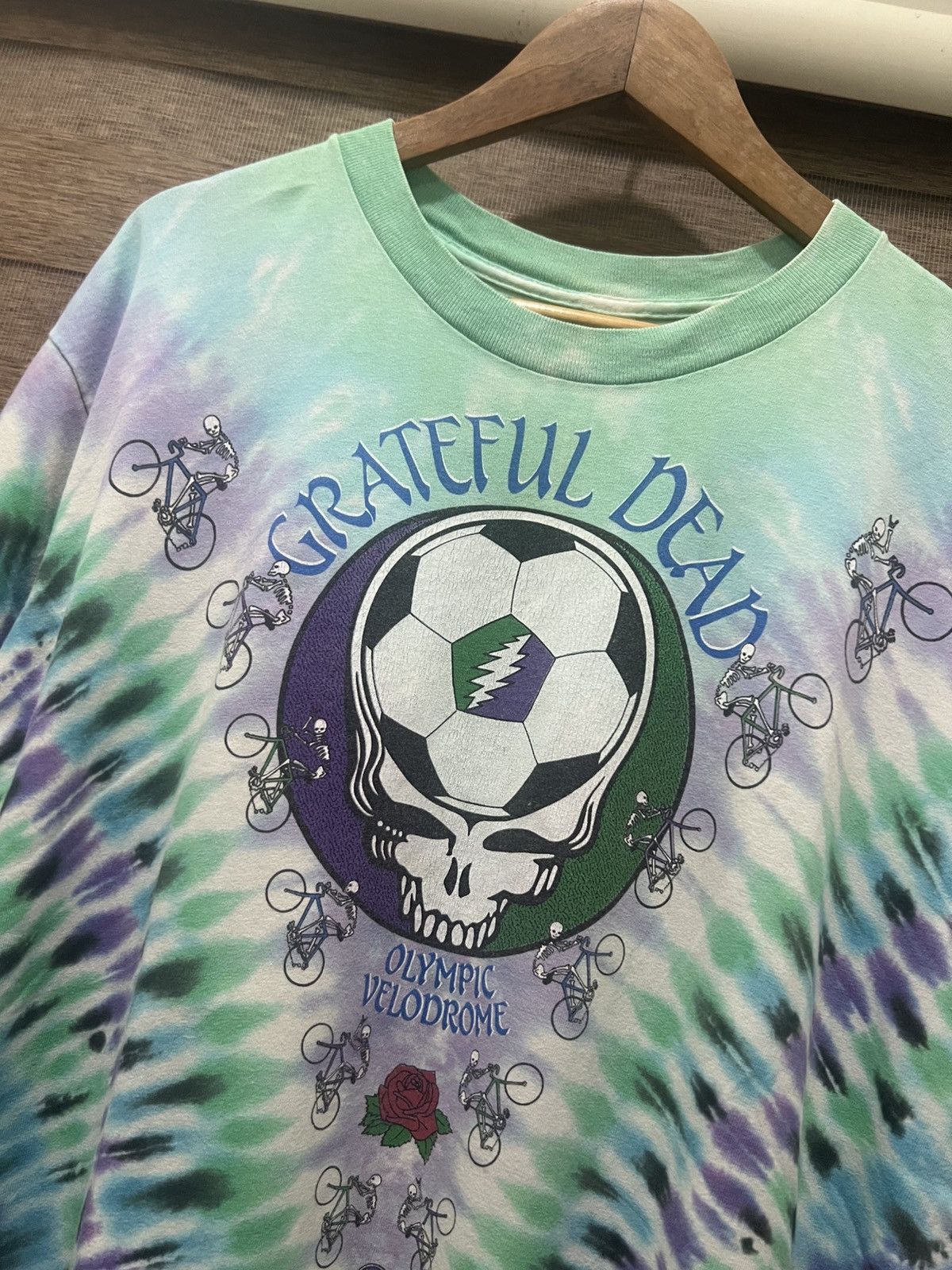 Band Tees × Vintage Vintage 1990 Grateful Dead Playin In The Field Vortex Dye Size US XL / EU 56 / 4 - 12 Thumbnail