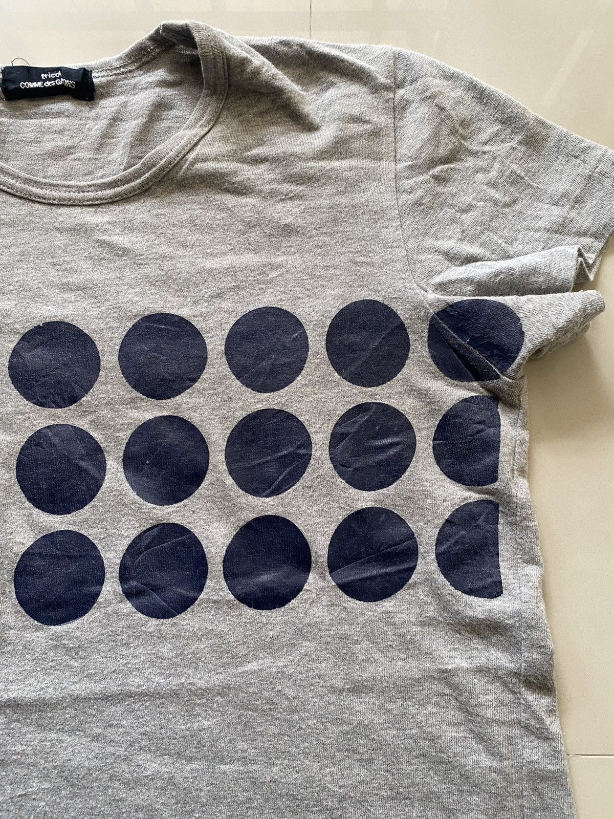 Tricot Comme des Garcons vintage polkadot rubber dye short sleeve Size M / US 6-8 / IT 42-44 - 6 Thumbnail