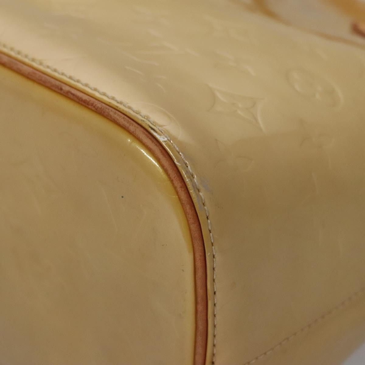 Louis Vuitton LOUIS VUITTON Monogram Vernis Houston Hand Bag Beige M91004 Size ONE SIZE - 16 Thumbnail