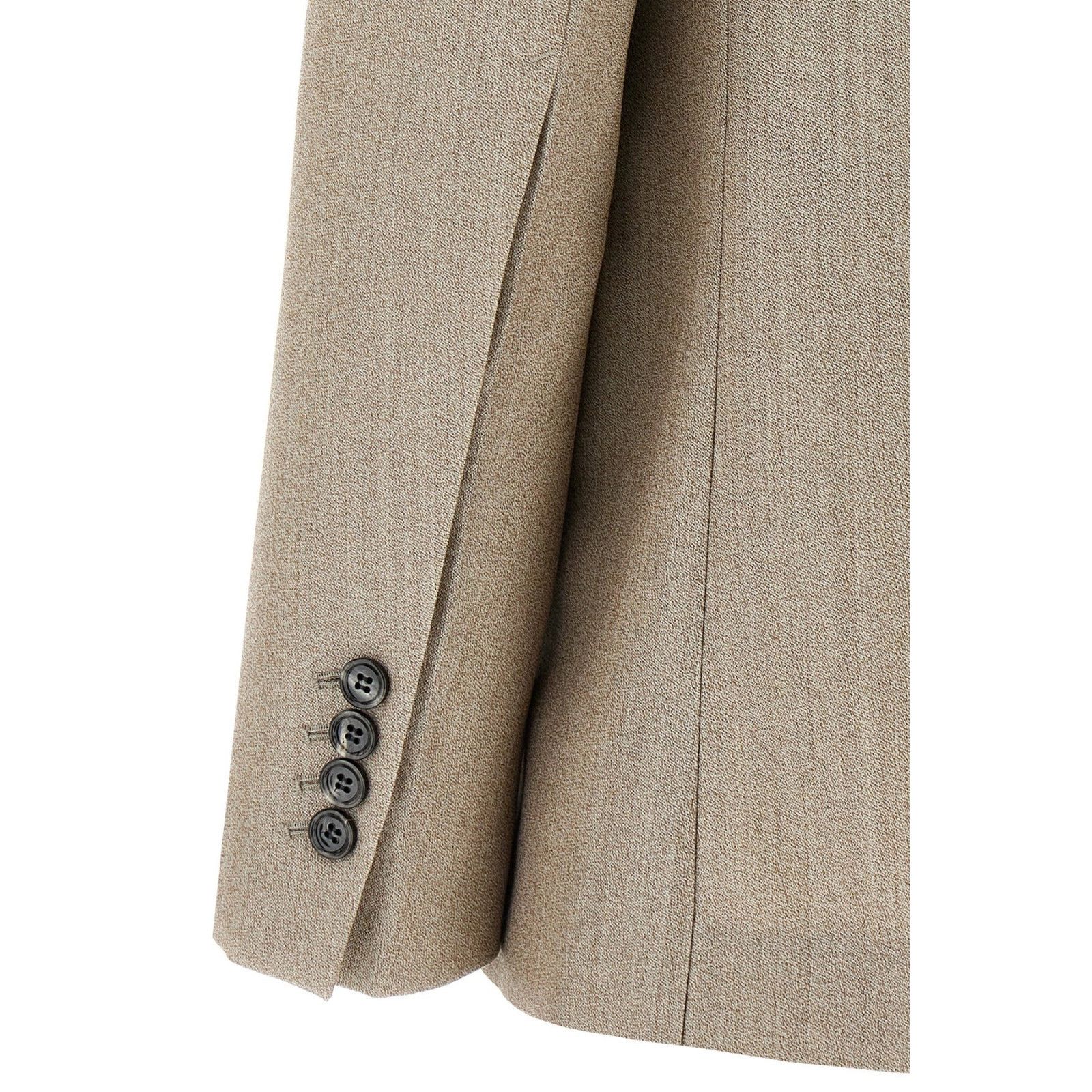 AMI AMI PARIS Maxi Split Beige Wool Blazer New & Authentic (Wome Size XS / US 0-2 / IT 36-38 - 4 Thumbnail