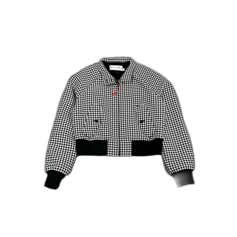 Dior Dior New Houndstooth Bomber Jacket Size US S / EU 44-46 / 1 - 1 Thumbnail