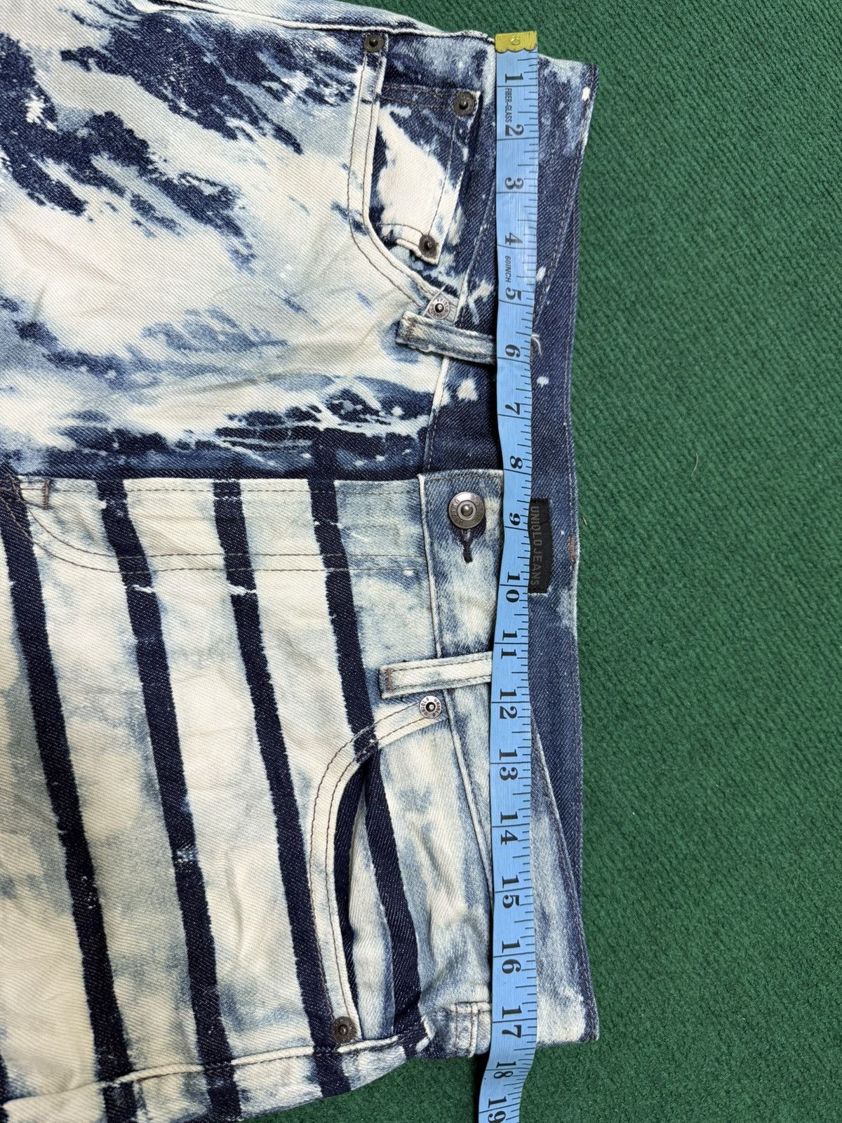 Uniqlo Uniqlo Selvage Colour Bleach Design Jeans Size US 35 - 8 Thumbnail