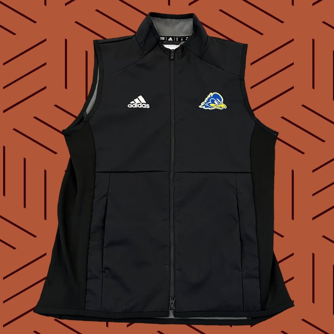 Adidas Adidas Vest Mens M Black University of Delaware Blue Hens Golf Jacket Size US M / EU 48-50 / 2 - 1 Thumbnail