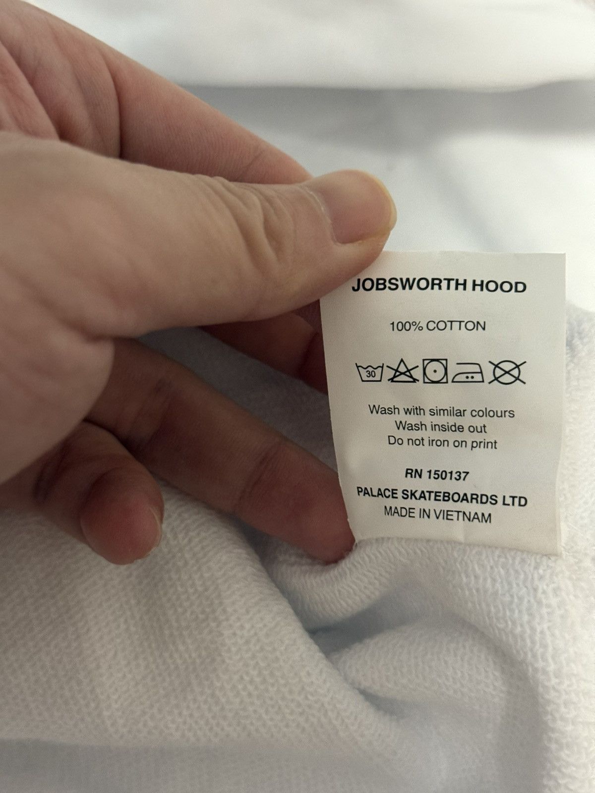 Palace Palace jobsworth hood white Large Size US L / EU 52-54 / 3 - 7 Thumbnail
