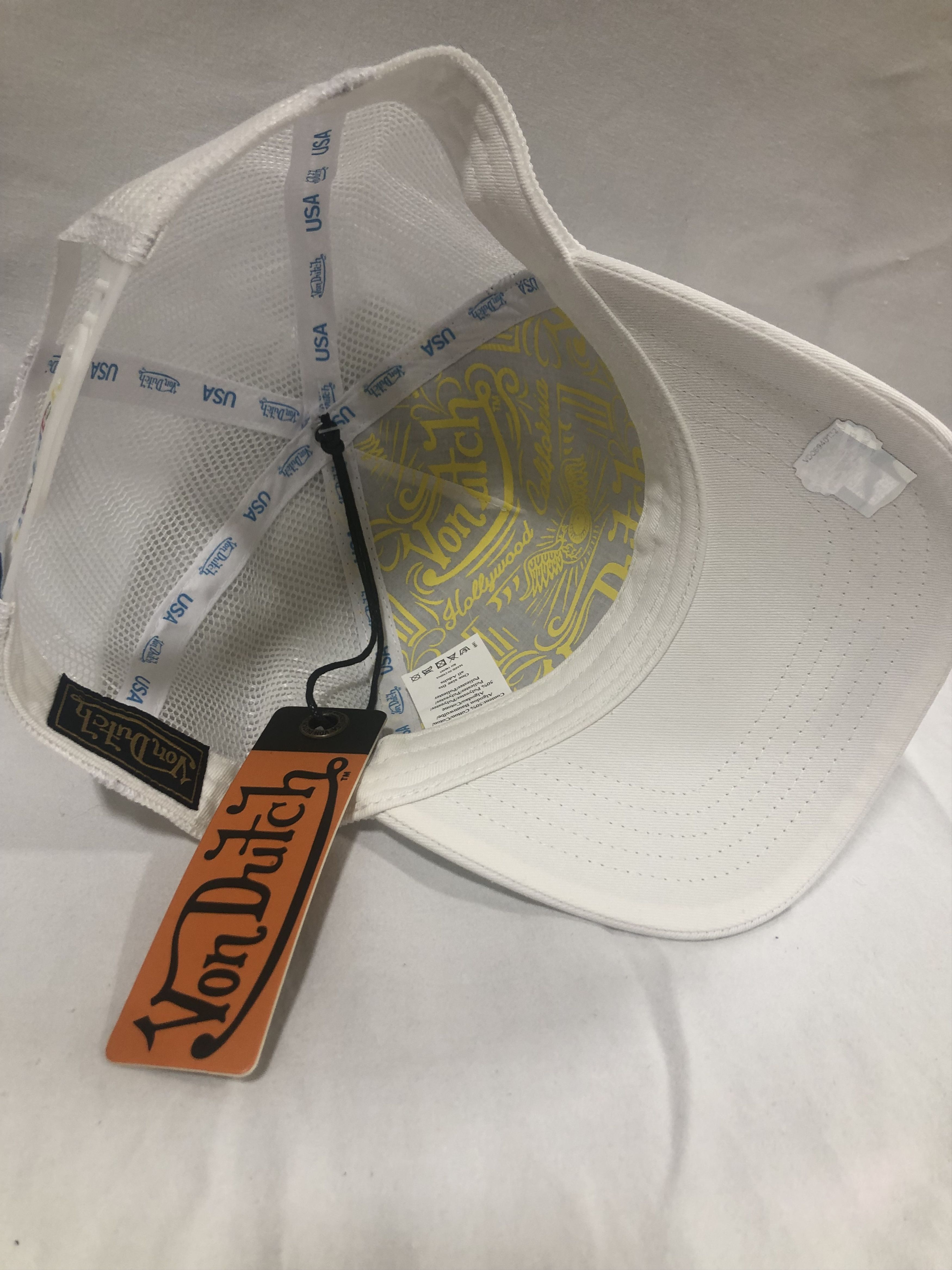 Von Dutch Von Dutch White Bubbles Trucker Hat (VH33) Size ONE SIZE - 3 Thumbnail
