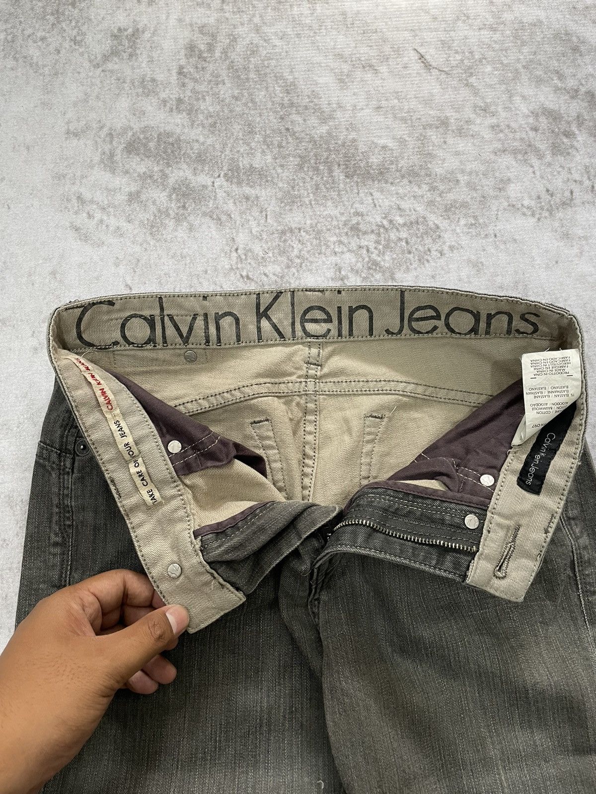 Hysteric Glamour × If Six Was Nine × Le Grande Bleu (L.G.B.) 2000s Calvin klein smoke wash denim Y2k style Size US 29 - 5 Thumbnail