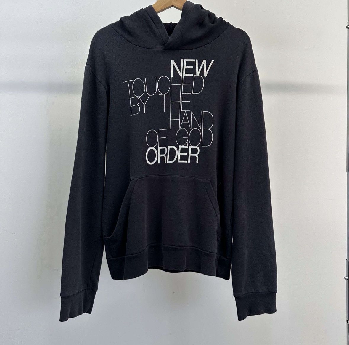 image of Raf Simons Aw03-04 Touched By The Hand Of God Hoodie in Black, Men's (Size Large)