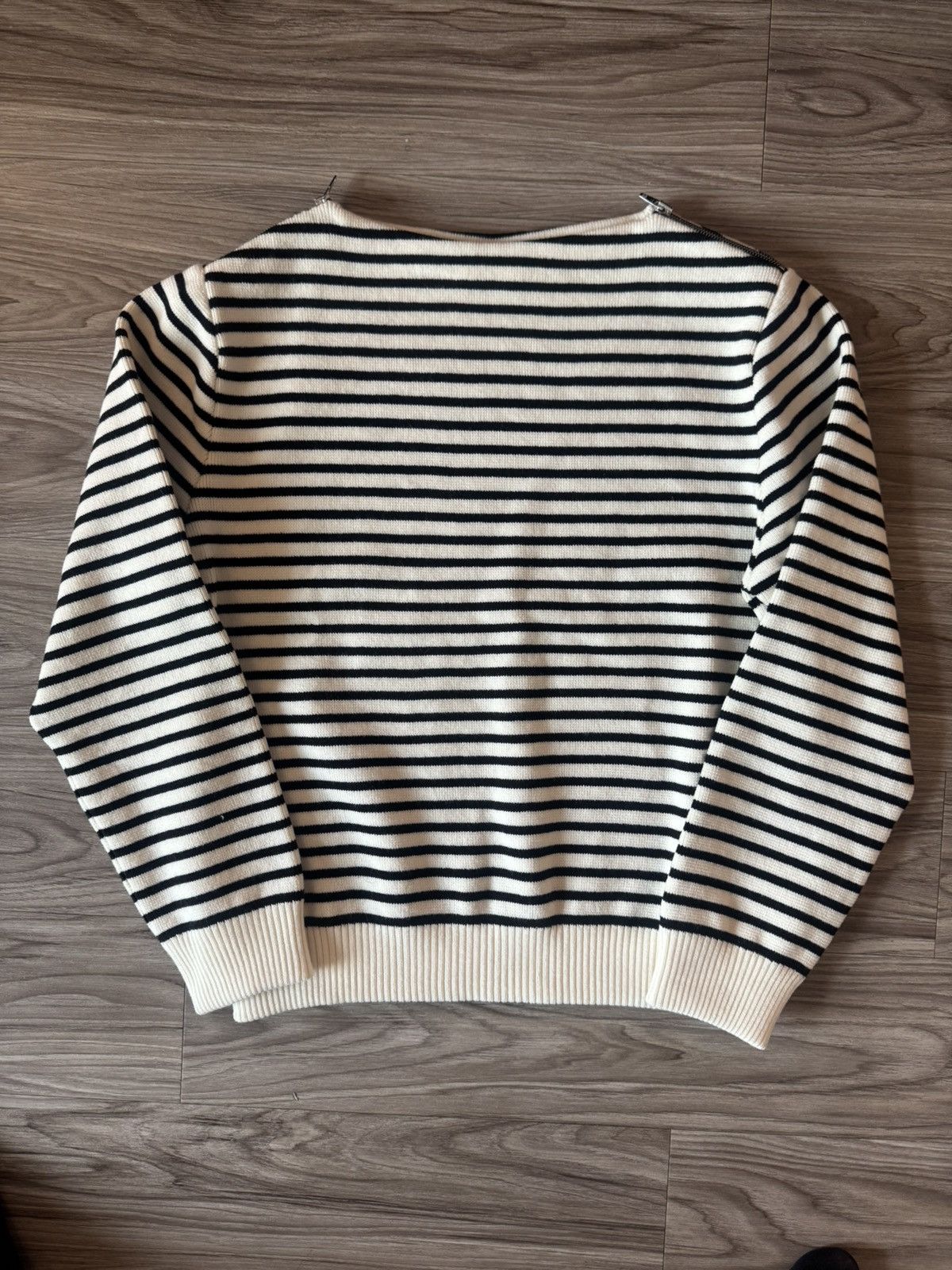 Celine CELINE Boatneck Sweater in Striped Knit Size US XL / EU 56 / 4 - 1 Thumbnail
