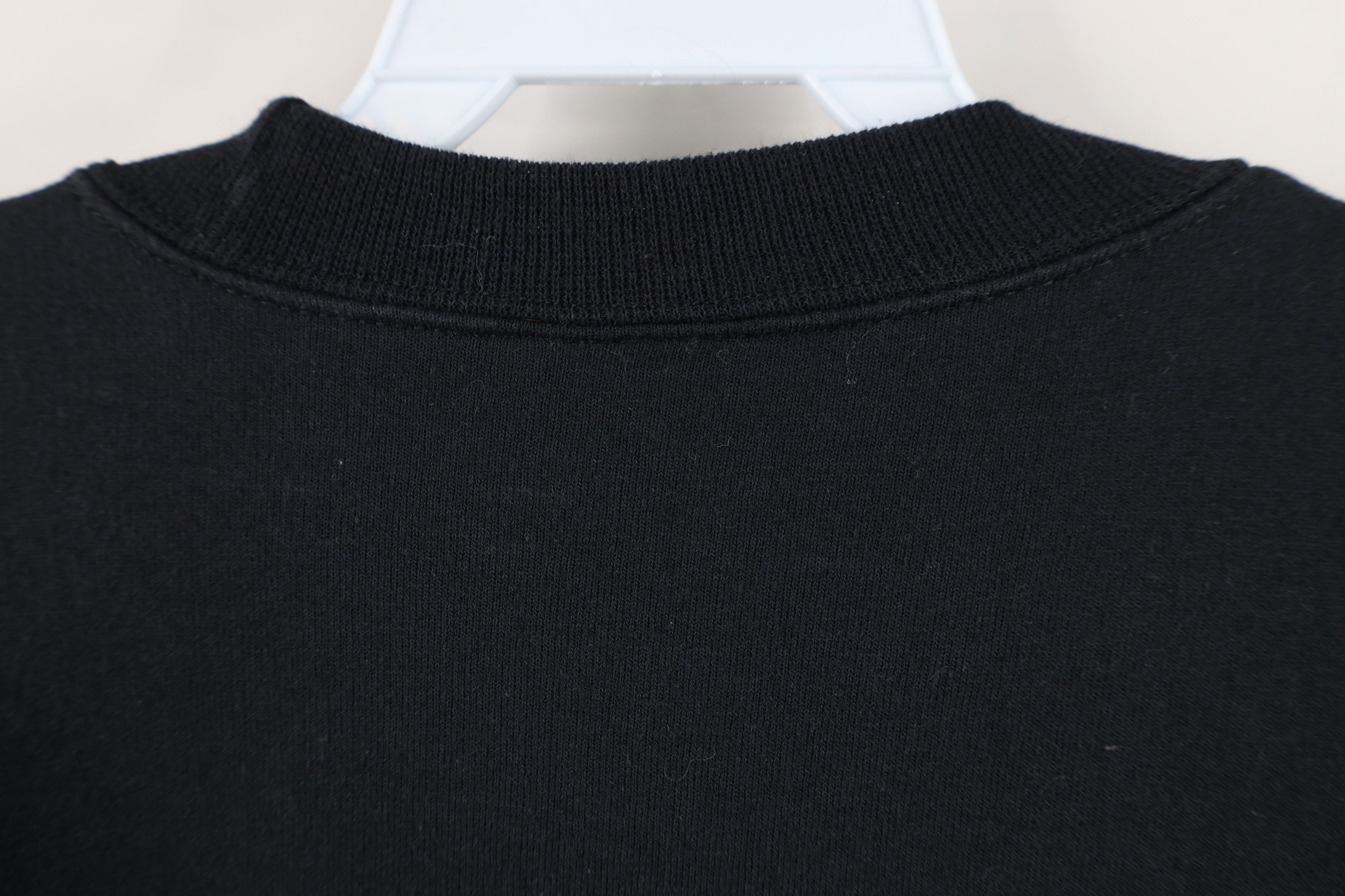 Vintage Vintage 90s Streetwear Blank Crewneck Sweatshirt Black Size US XL / EU 56 / 4 - 8 Thumbnail