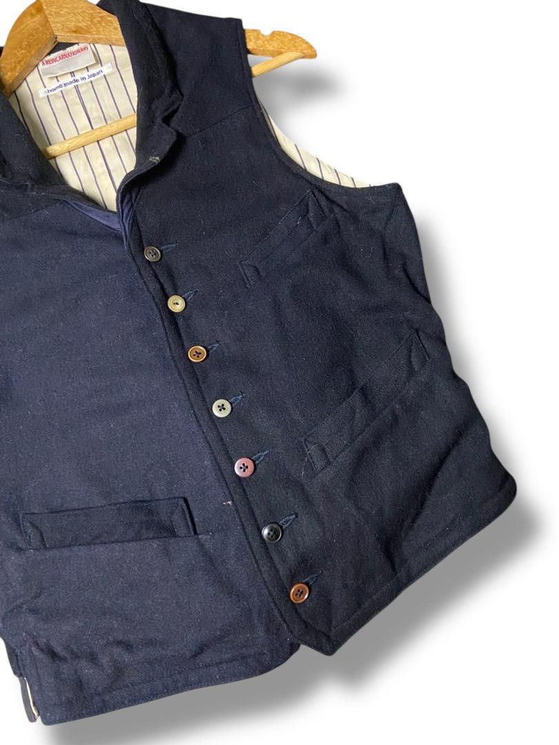 Japanese Brand AREICARNATION Japanese Brand Wool Outerwear Vest (137) Size US M / EU 48-50 / 2 - 4 Thumbnail