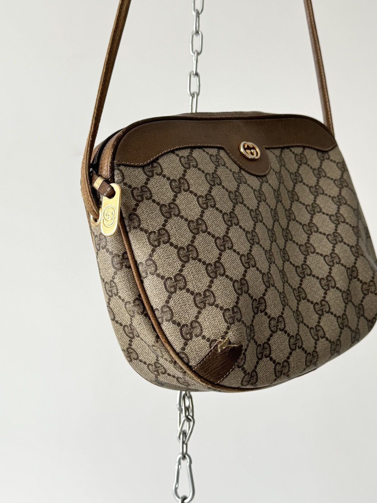 Gucci × Vintage Vintage Gucci GG Supreme PVC Shoulder Bag Size ONE SIZE - 4 Thumbnail