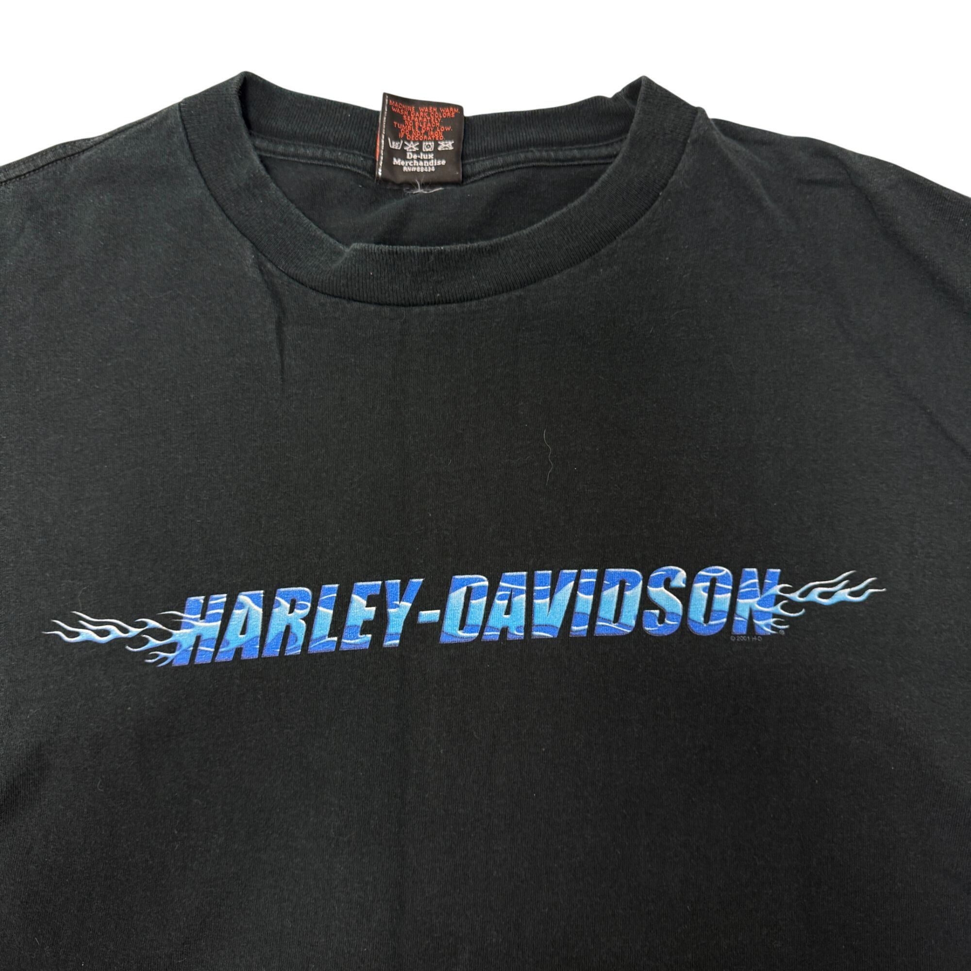 Harley Davidson Y2K Harley Davidson Blue FLAME Motorcycle LIGHTHOUSE Biker Size US XL / EU 56 / 4 - 11 Thumbnail