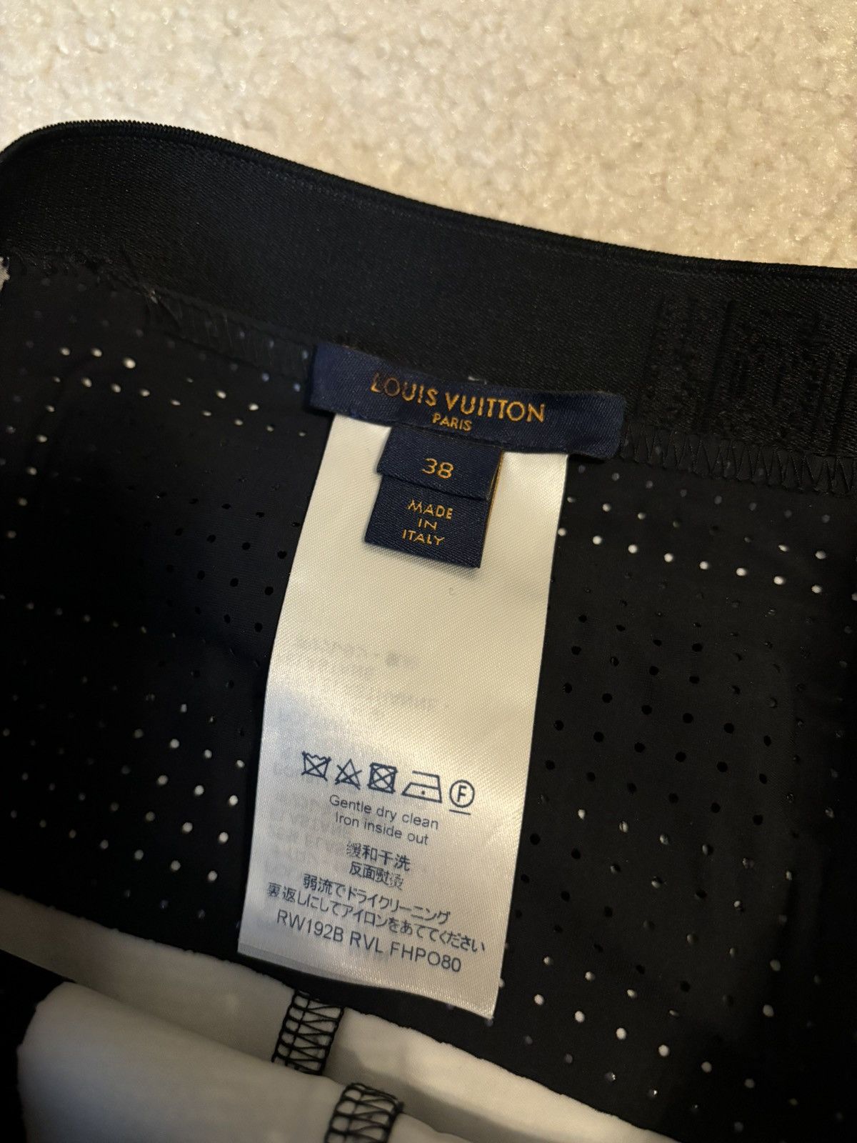 Louis Vuitton Louis Vuitton Damier Technical Track Pants Blue Black Size 26" / US 2 / IT 38 - 5 Thumbnail