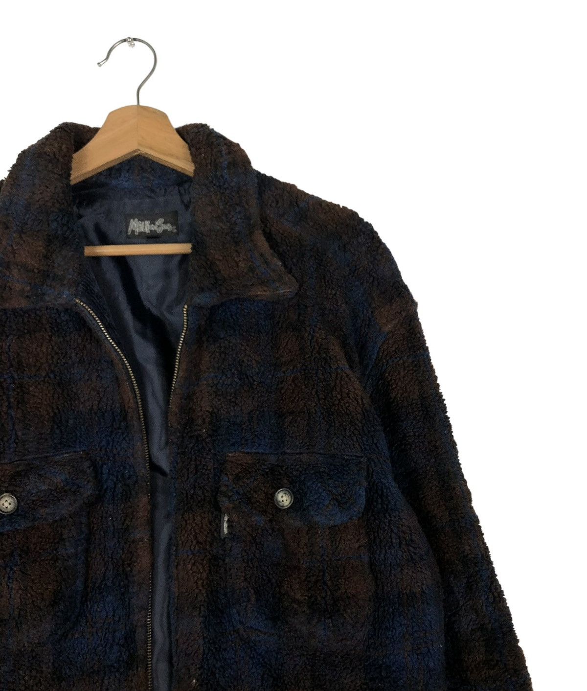Japanese Brand 🔥VINTAGE FLEECE JACKET NAVAJO NATIVE MAVI & SONS Size US L / EU 52-54 / 3 - 6 Thumbnail
