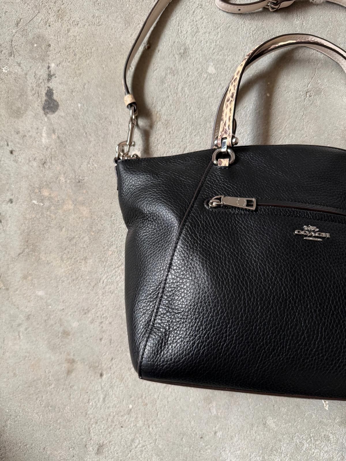 Coach Coach 2Way Leather Praire Shoulder Bag Black Size ONE SIZE - 2 Thumbnail