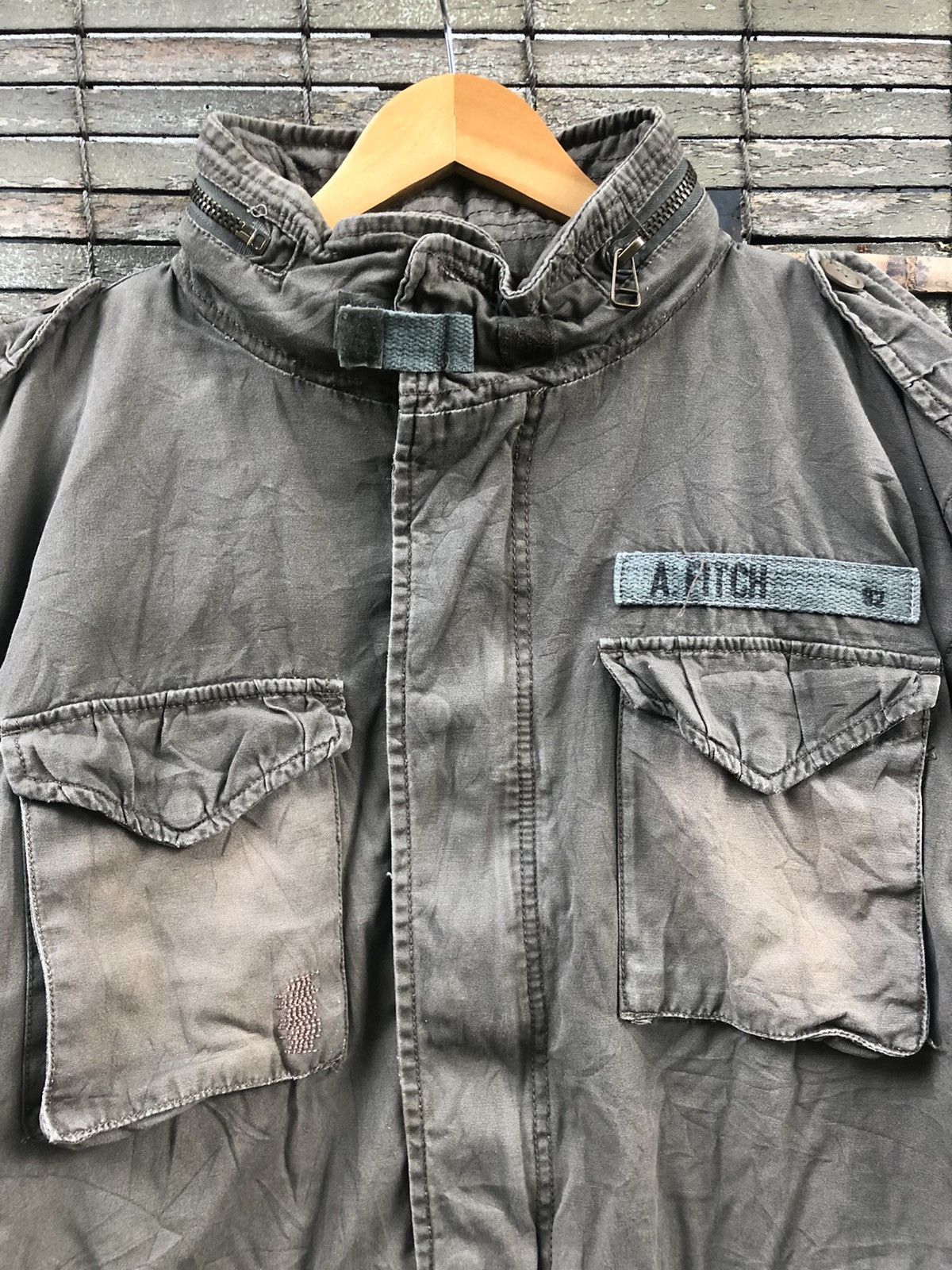 Abercrombie & Fitch 💥RARE💥Vintage Abercrombie & Fitch Military Sherpa Jacket Size US XL / EU 56 / 4 - 2 Thumbnail