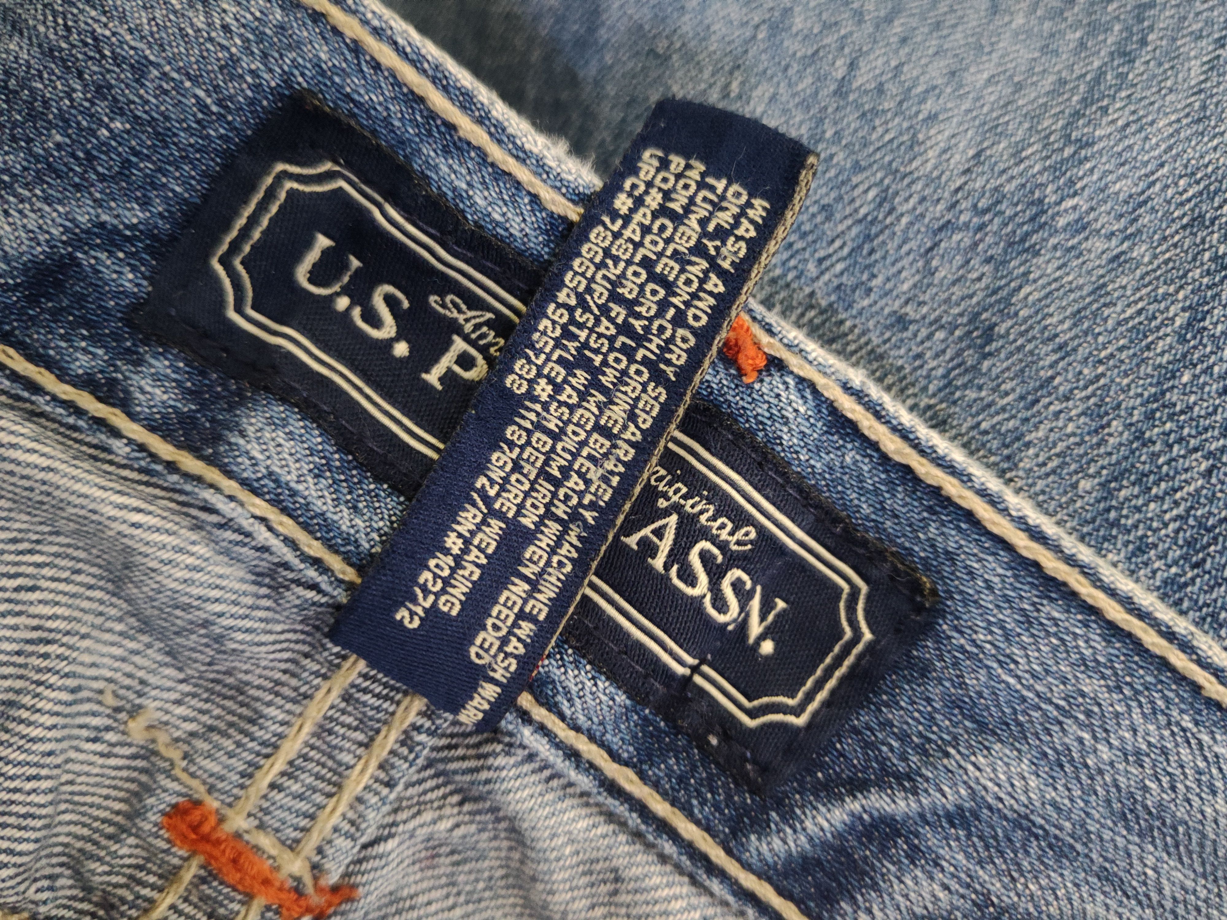 U.S. Polo Assn. DL U.S Polo Assn. Blue Distressed Ripped Jeans #1372 Size US 36 / EU 52 - 16 Thumbnail