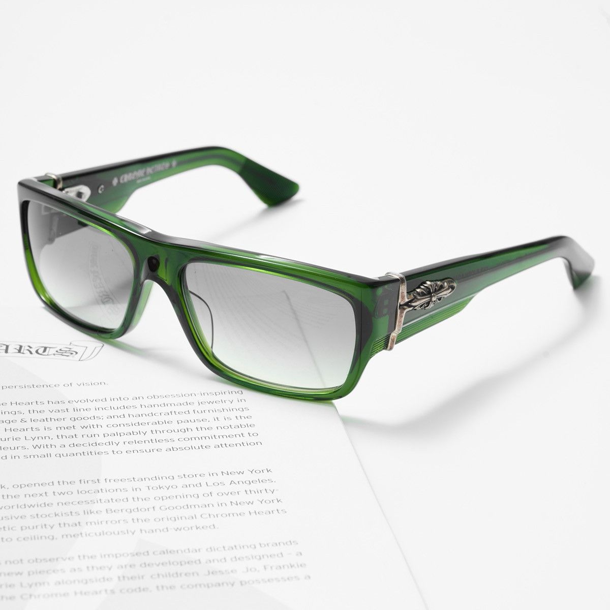 Chrome Hearts CHROME HEARTS YER BJORN AGAIN MOSS SUNGLASSES Size ONE SIZE - 2 Thumbnail