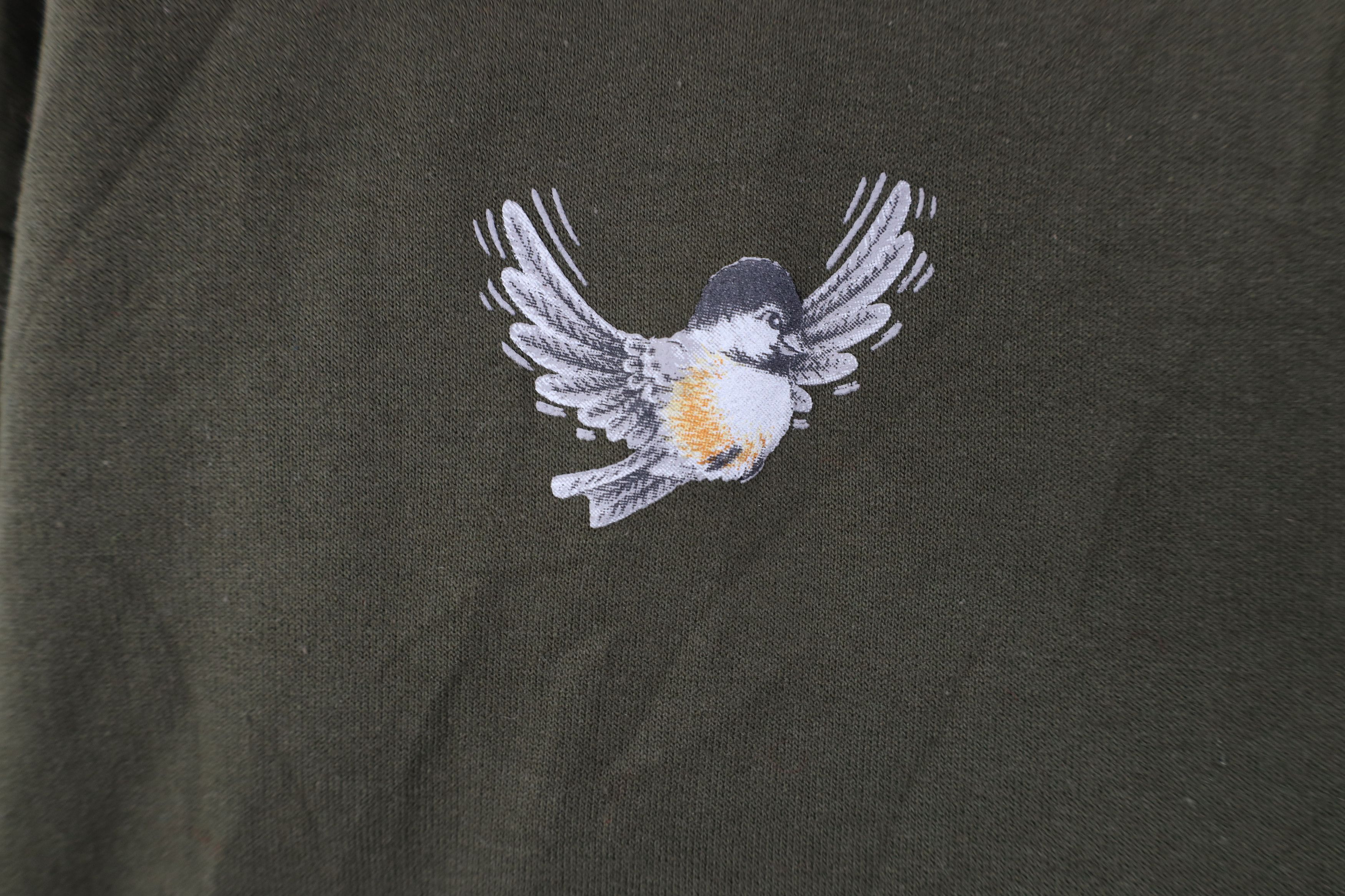 Vintage Vintage 90s Streetwear Nature Birds Layered Sweatshirt Green Size L / US 10 / IT 46 - 7 Thumbnail