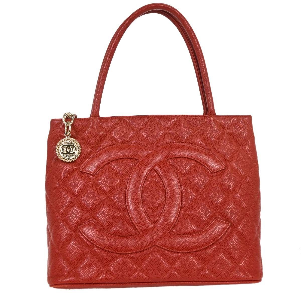Chanel Chanel Medallion Tote Quilted Caviar Size ONE SIZE - 1 Thumbnail
