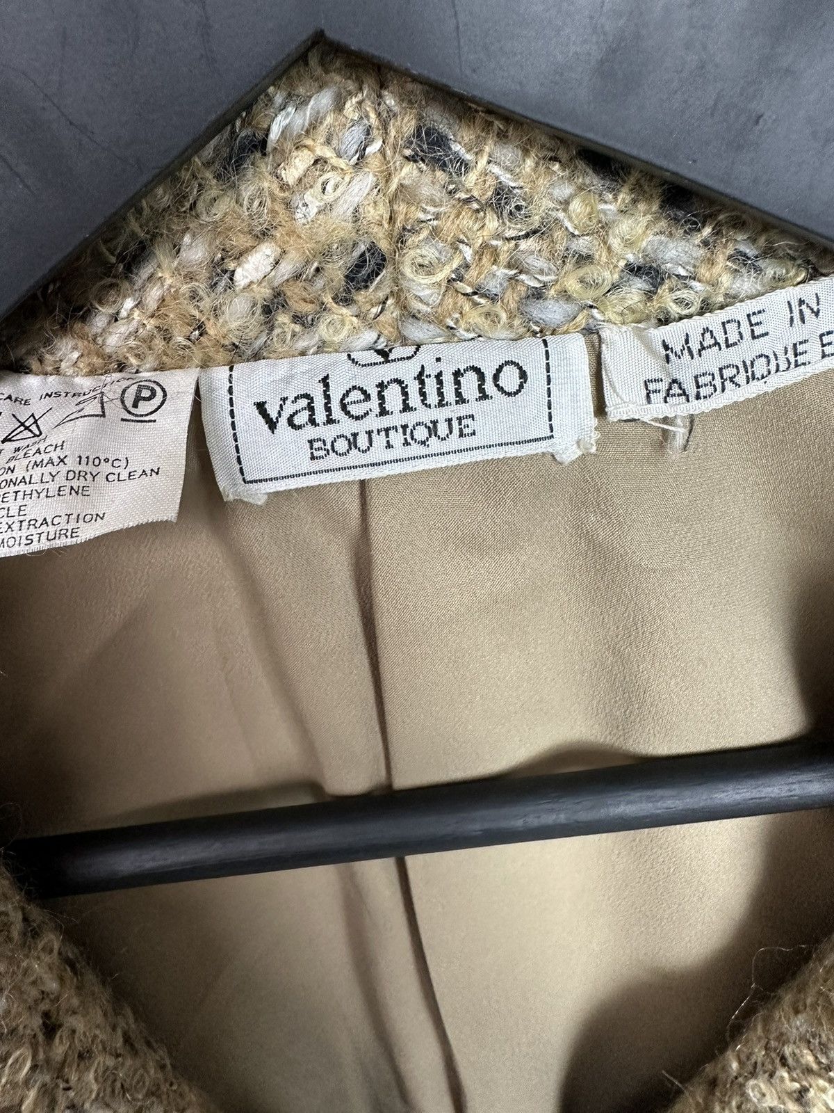 Giovanni Valentino × Valentino 🔥Rare Vintage Valentino Botique tweed Blazer Jacket Women 8 Size M / US 6-8 / IT 42-44 - 12 Thumbnail