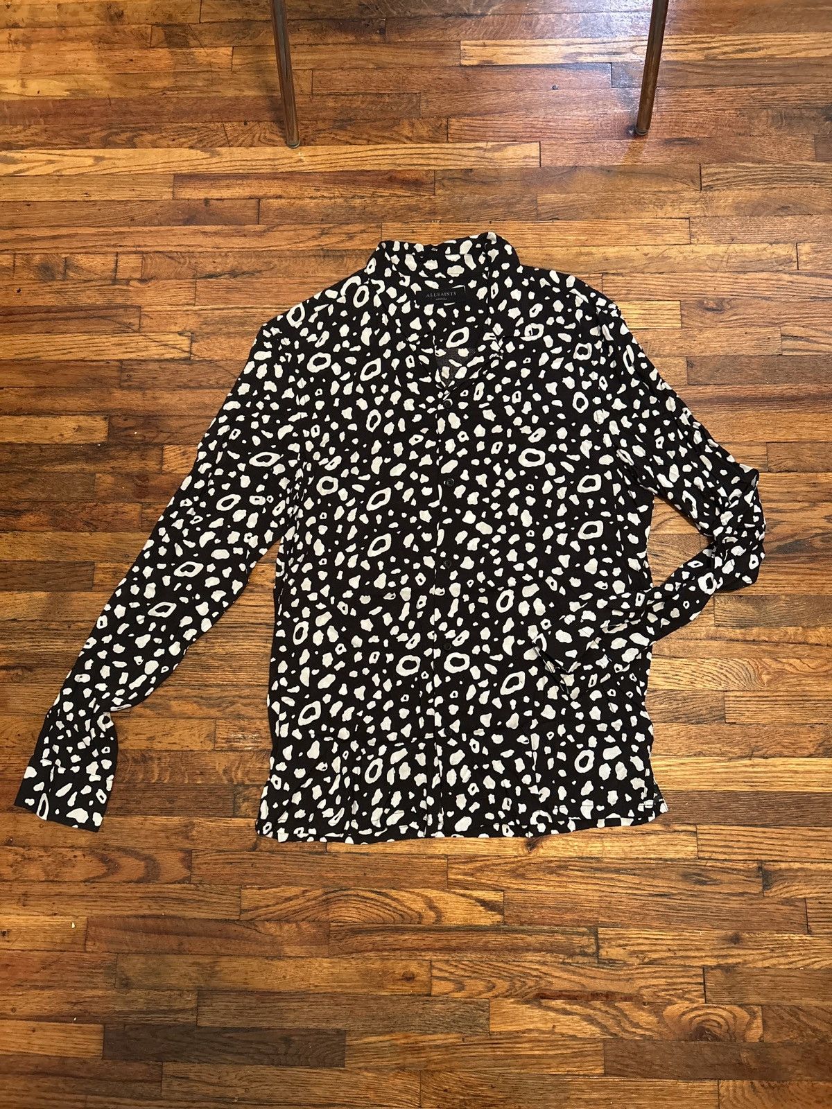 Allsaints Panther Print Button Up Shirt Size US M / EU 48-50 / 2 - 2 Thumbnail