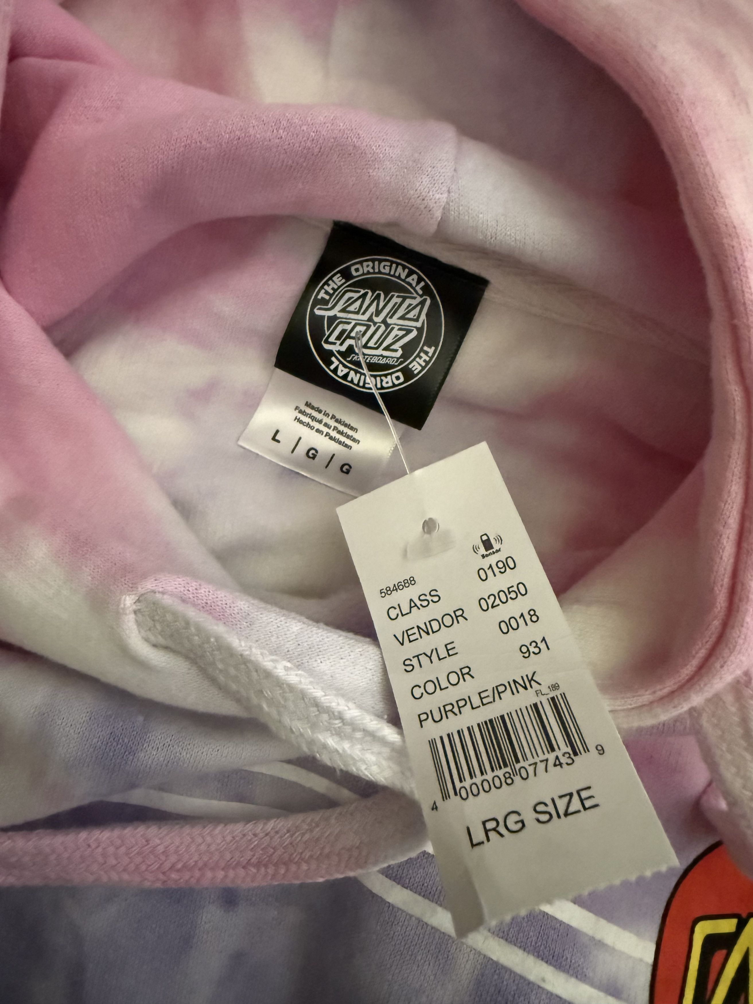 Santa Cruz Skateboards Tie Dye Hoodie from Santa Cruz California Size US L / EU 52-54 / 3 - 3 Thumbnail